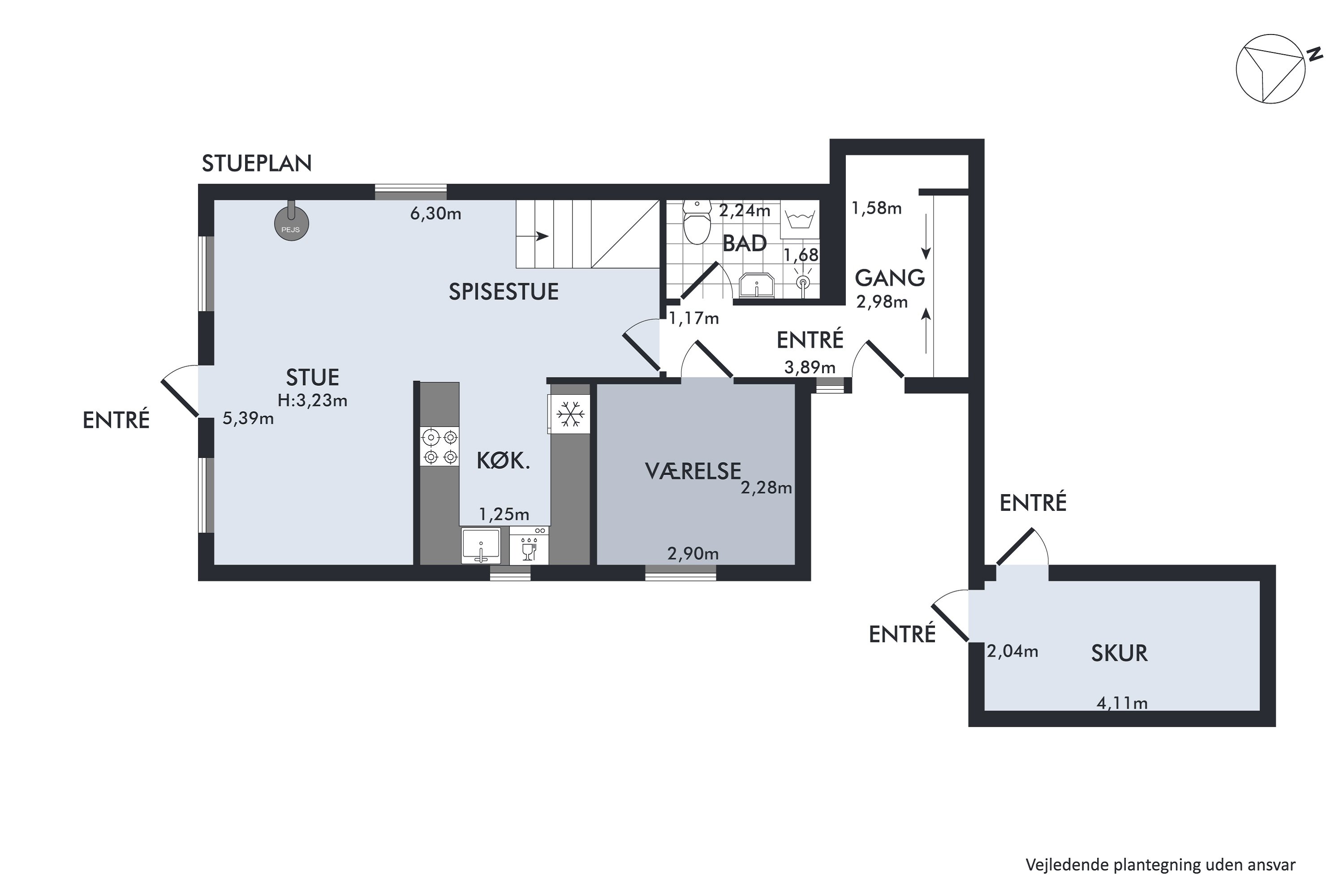 Plantegninger billede af Hellebækvej 6B, 3000 Helsingør