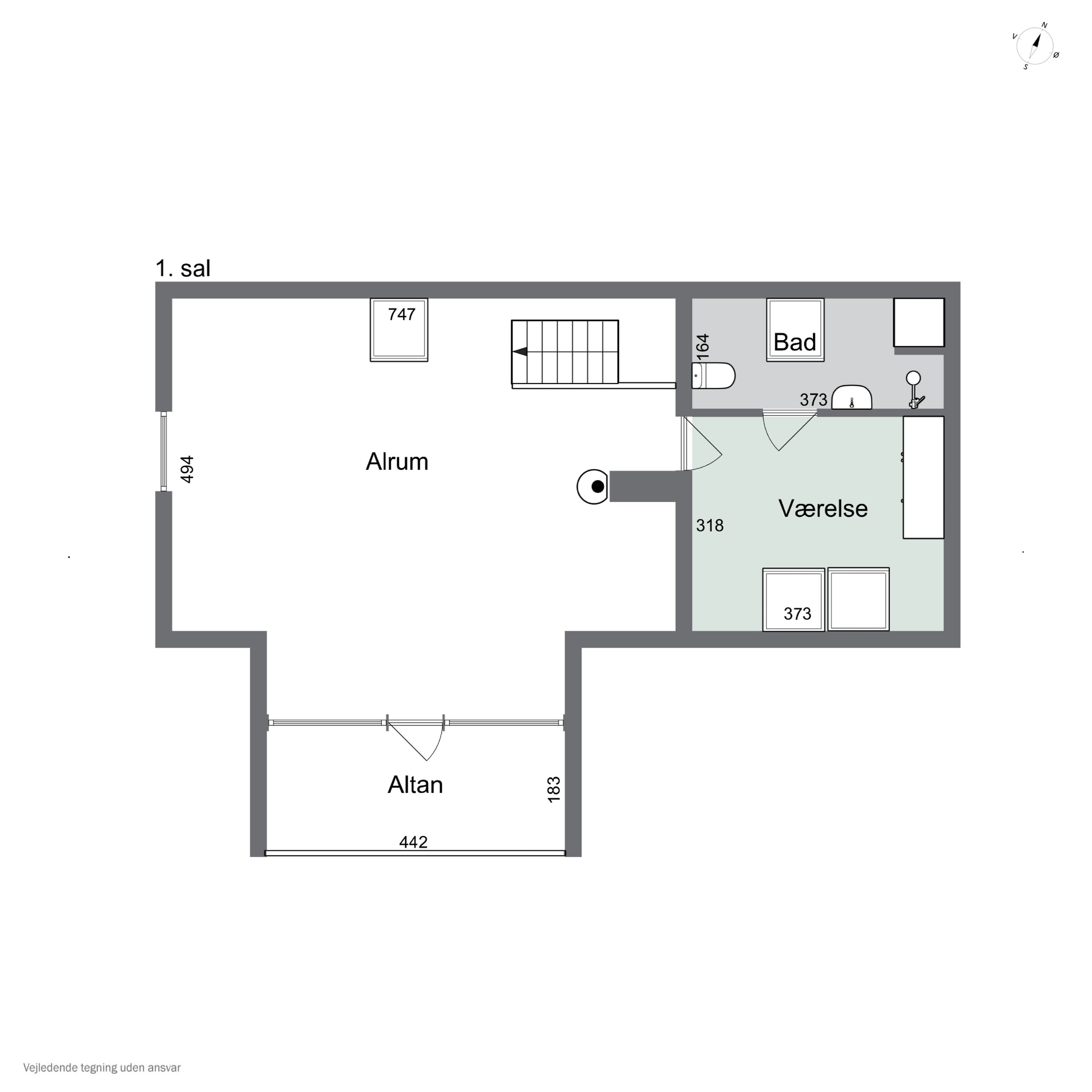 Plantegninger billede af Halsebyvej 45, Svenstrup, 4220 Korsør