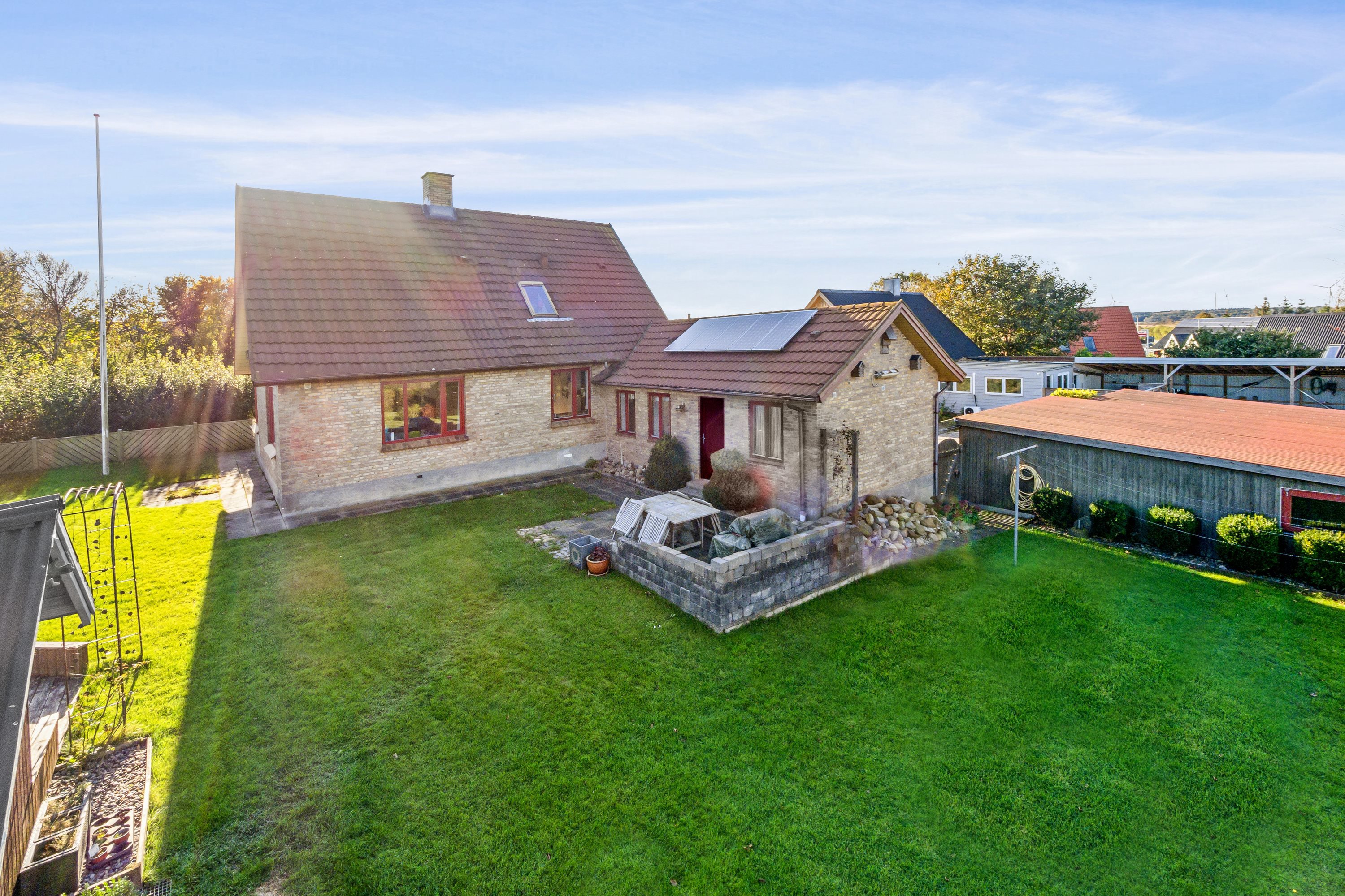 Miniaturebillede 1: set fra haven. Billede af Aalborgvej 195, 7742 Vesløs