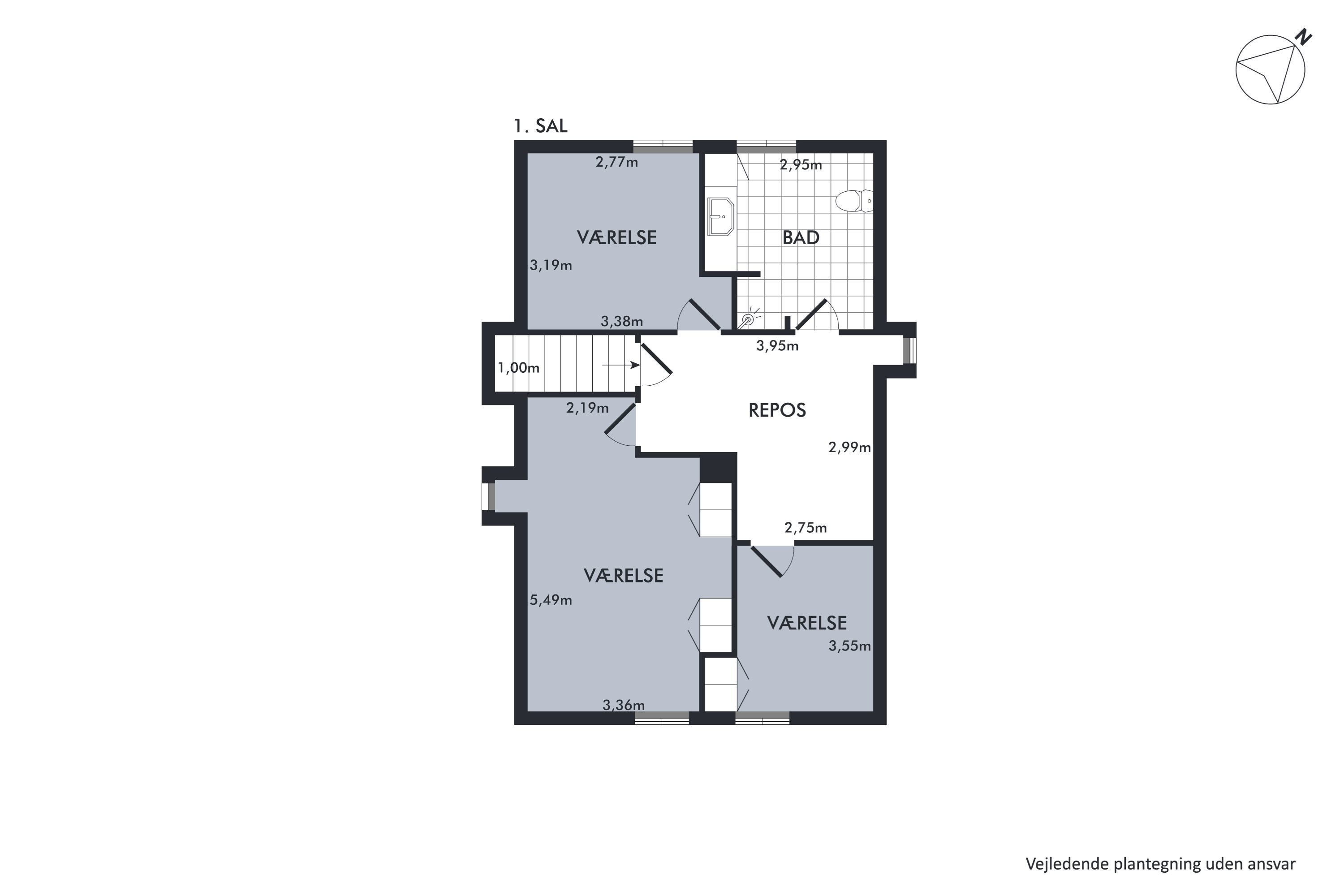 Plantegninger billede af Aalborgvej 195, 7742 Vesløs