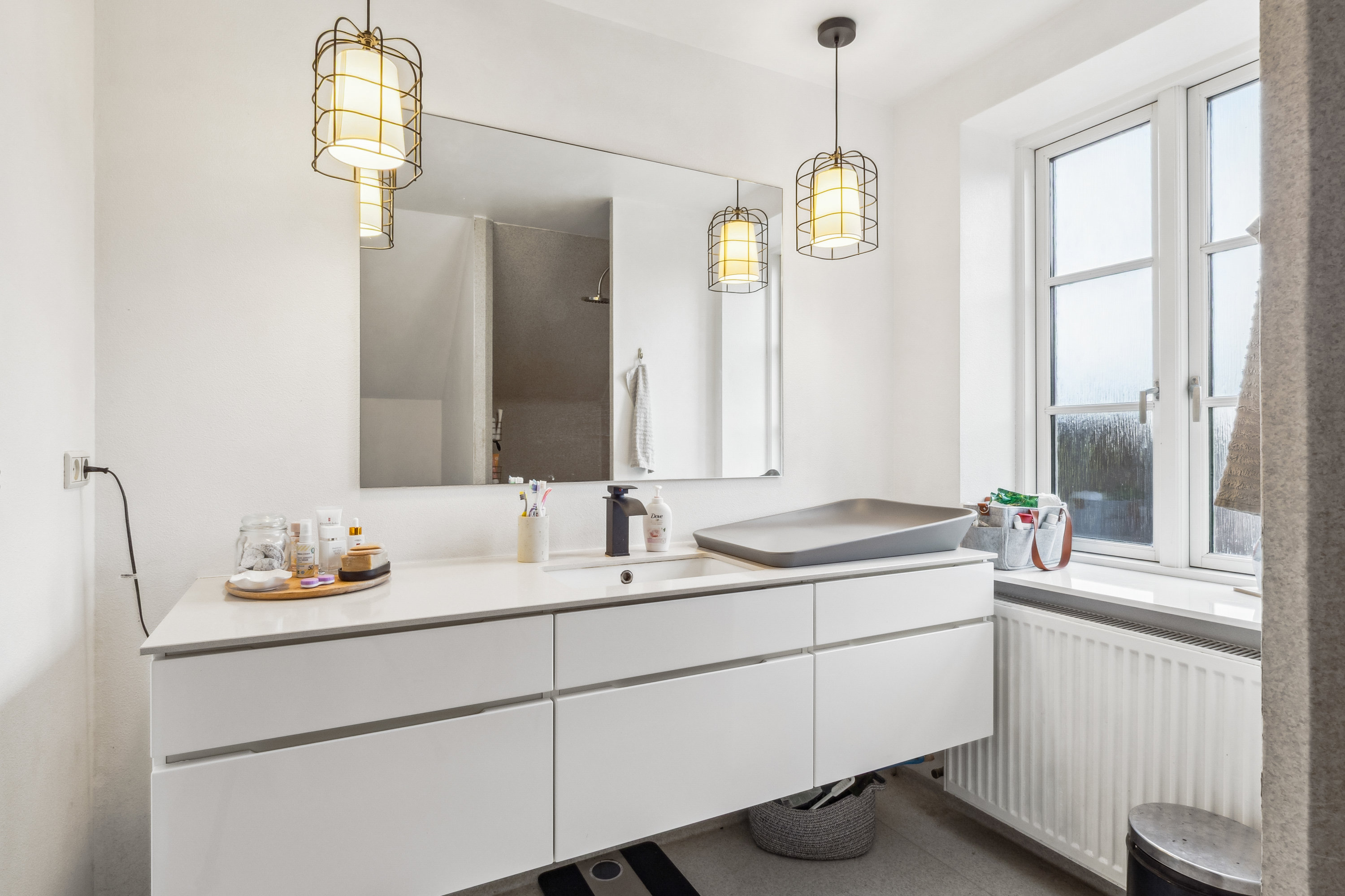 Fremhævet badeværelse billede i fuldskærmstilstand. Billede af Præstbrovej 282, Øster Jølby, 7950 Erslev