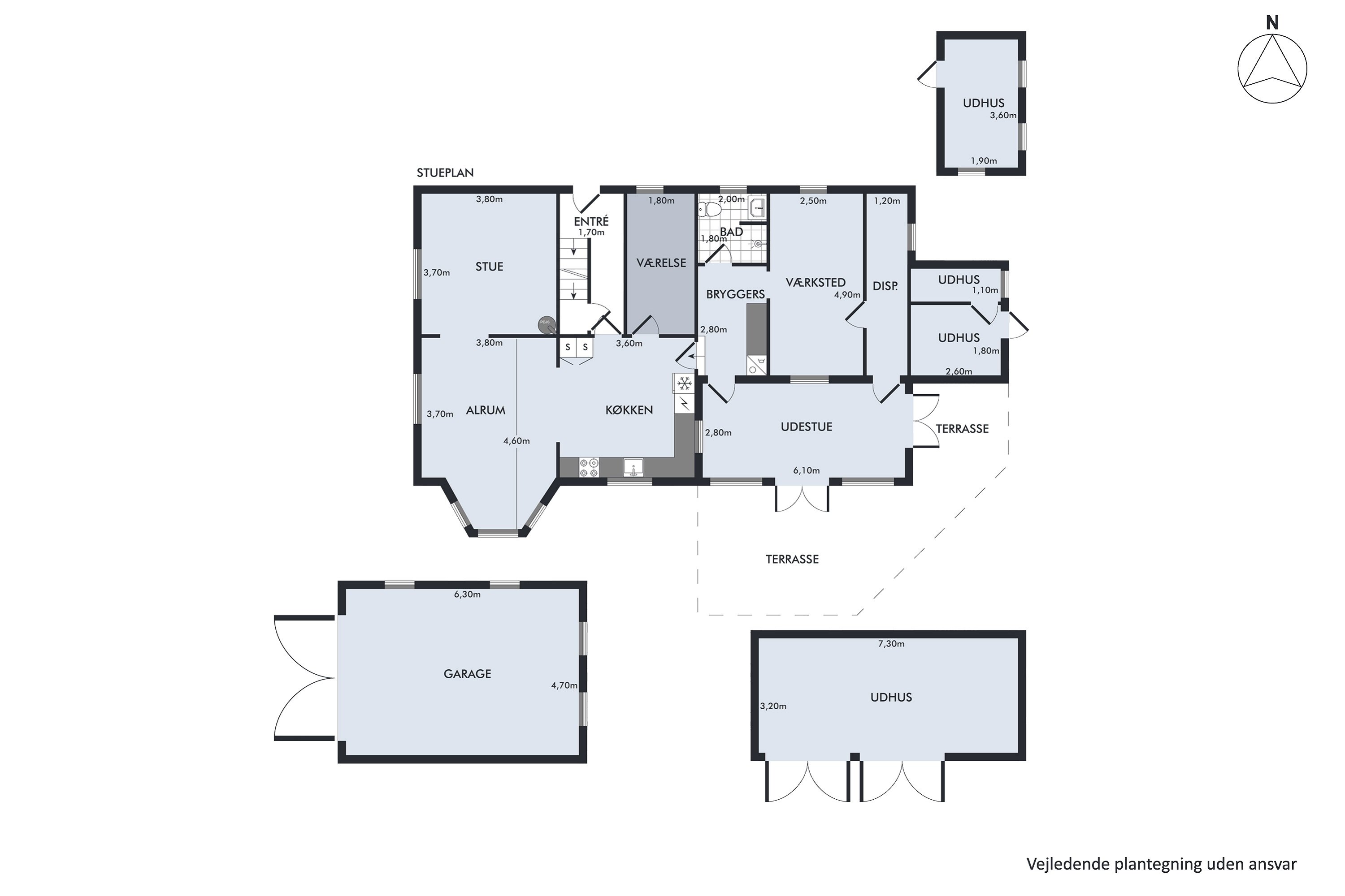 Plantegninger billede af Bjergstedvej 15, 4460 Snertinge