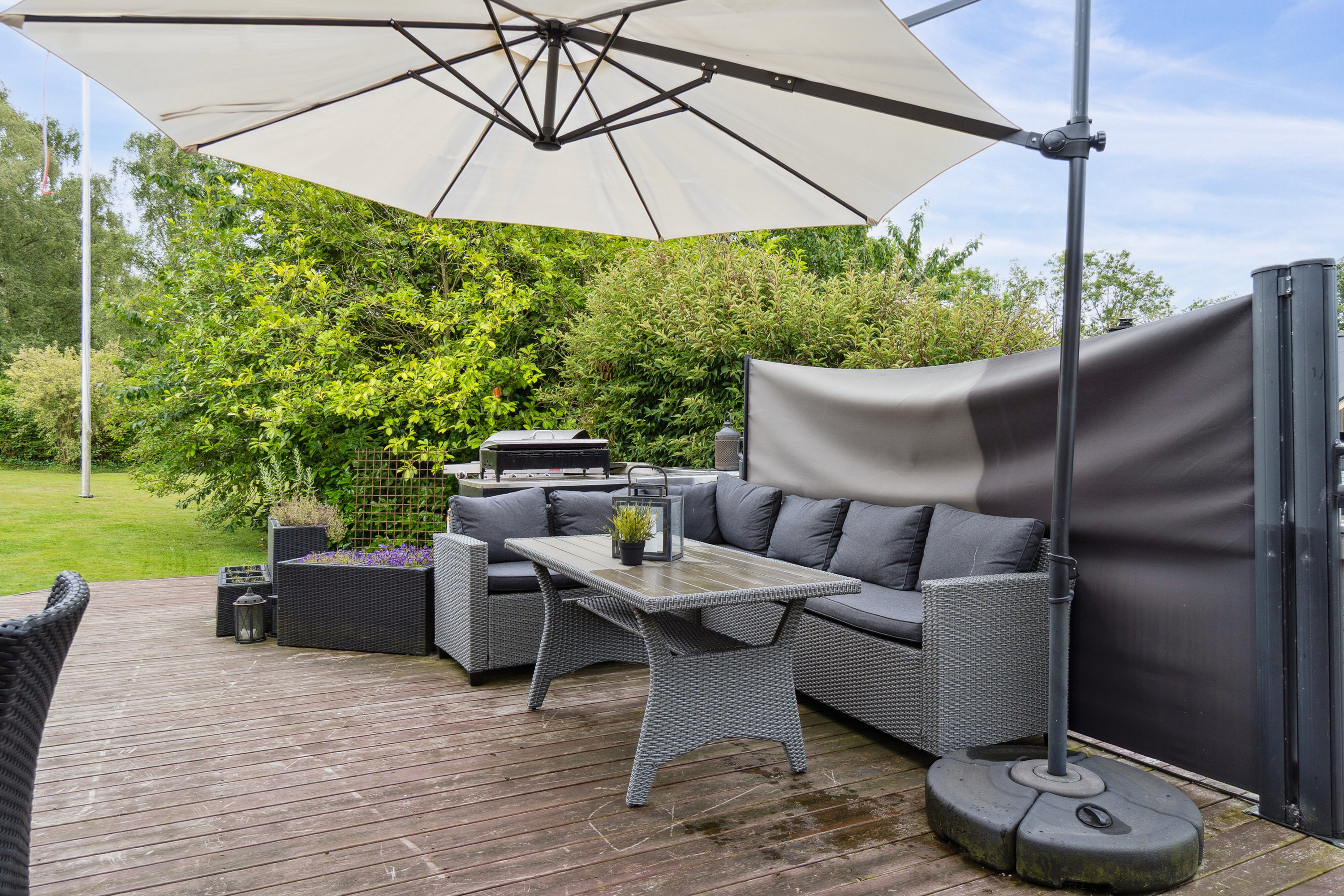 Fremhævet terrasse billede i fuldskærmstilstand. Billede af Smedevangen 3, 4243 Rude