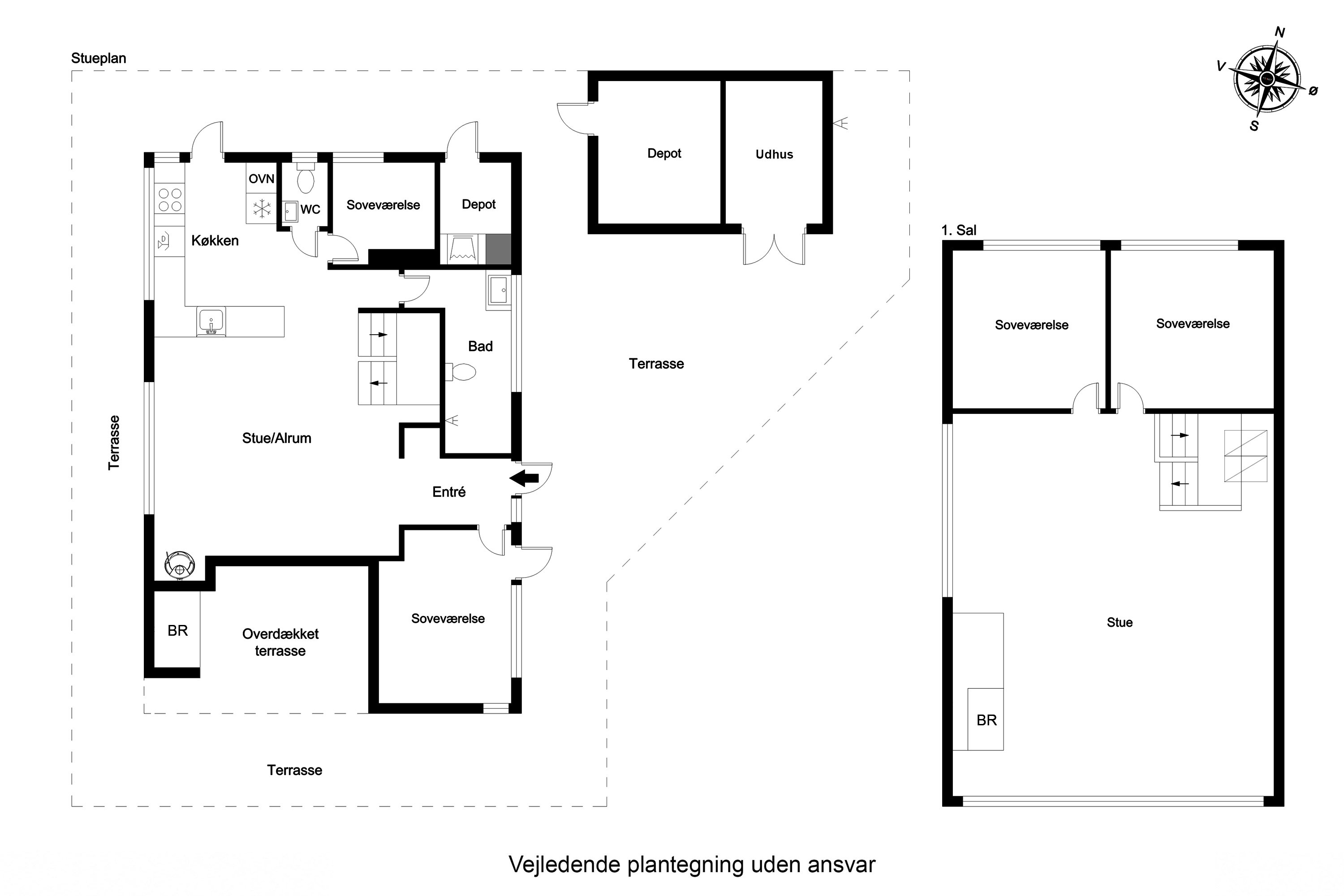 Plantegninger billede af Slunden 110, Rindby Strand, 6720 Fanø