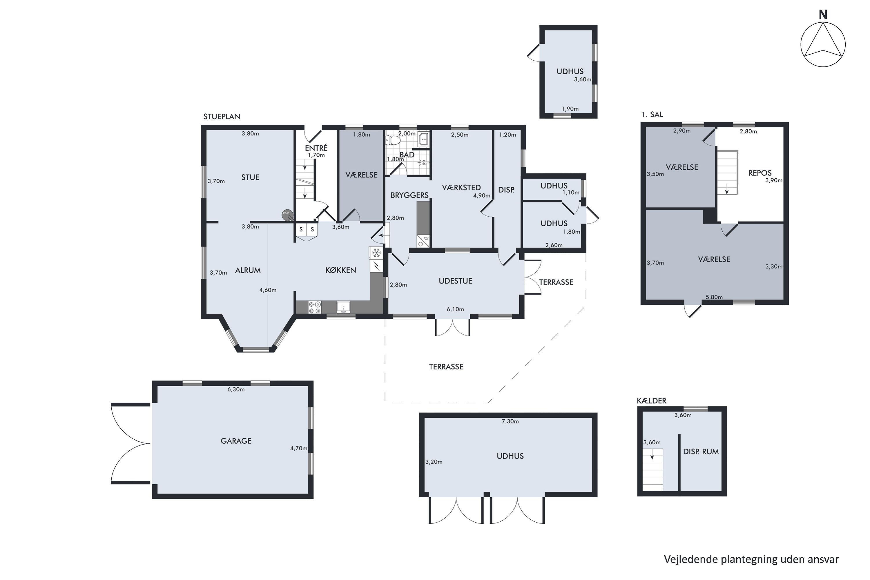 Plantegninger billede af Bjergstedvej 15, 4460 Snertinge