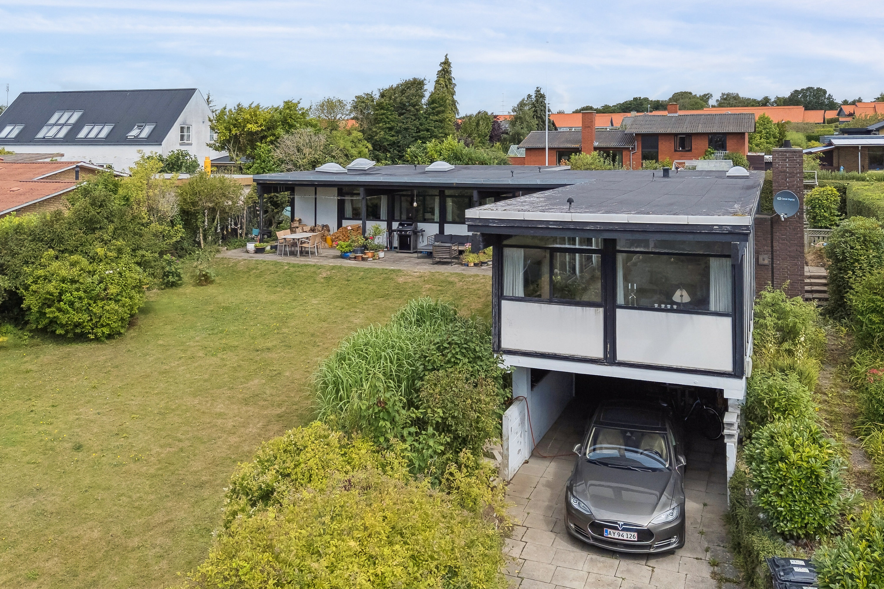 Fremhævet set fra haven billede i fuldskærmstilstand. Billede af Baldersvænget 10, Thurø, 5700 Svendborg