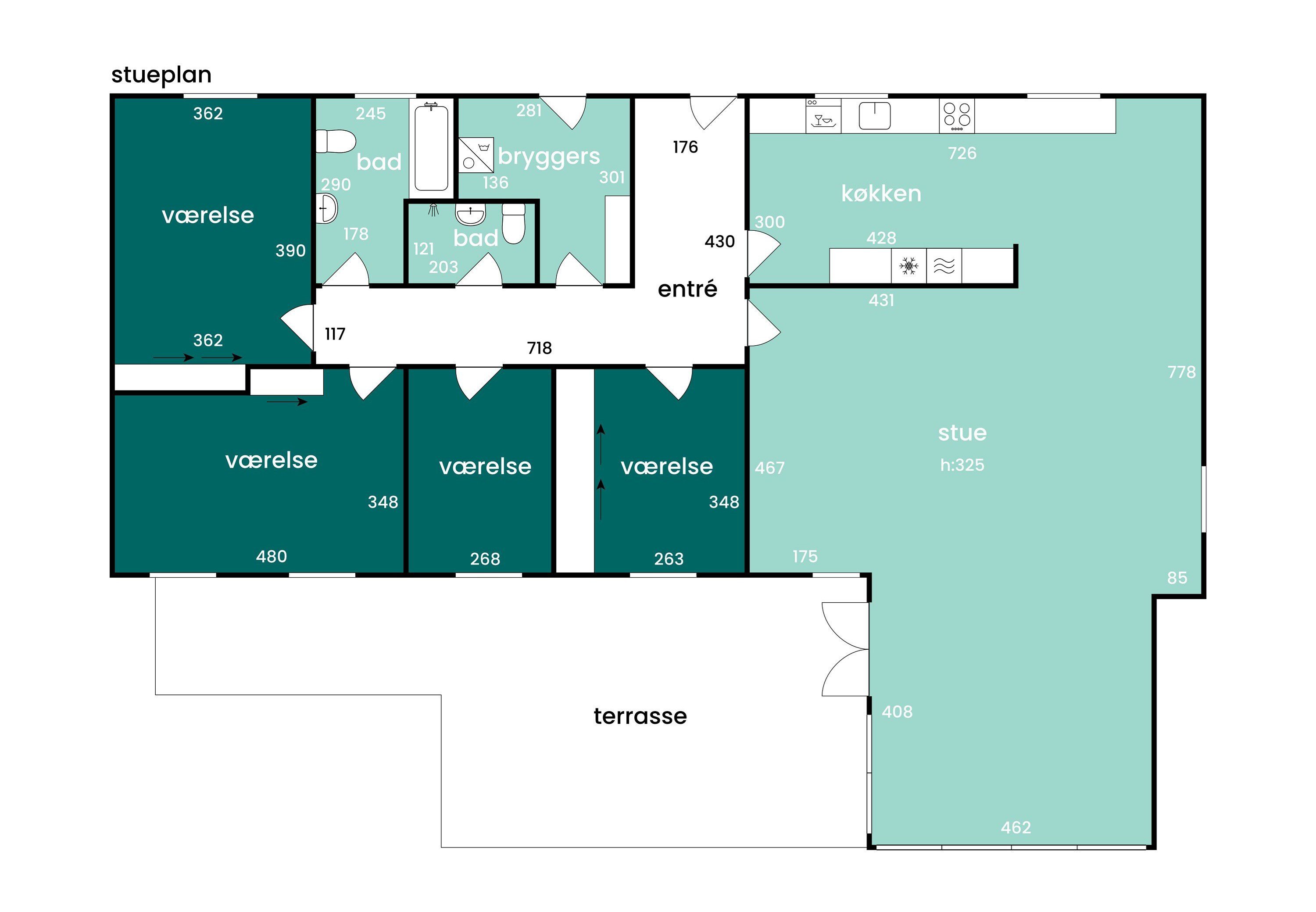 Plantegninger billede af Lillevangsparken 27, 2670 Greve
