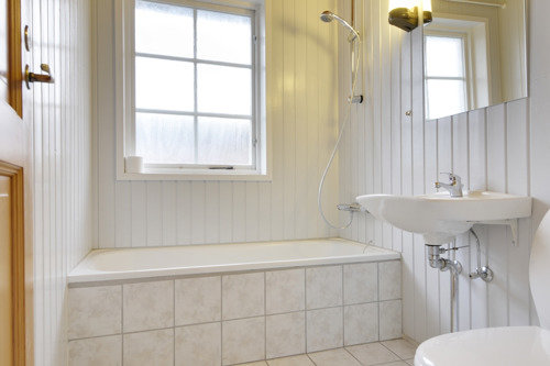 Fremhævet badeværelse billede i fuldskærmstilstand. Billede af Blomsterhaven 5, Taulov, 7000 Fredericia