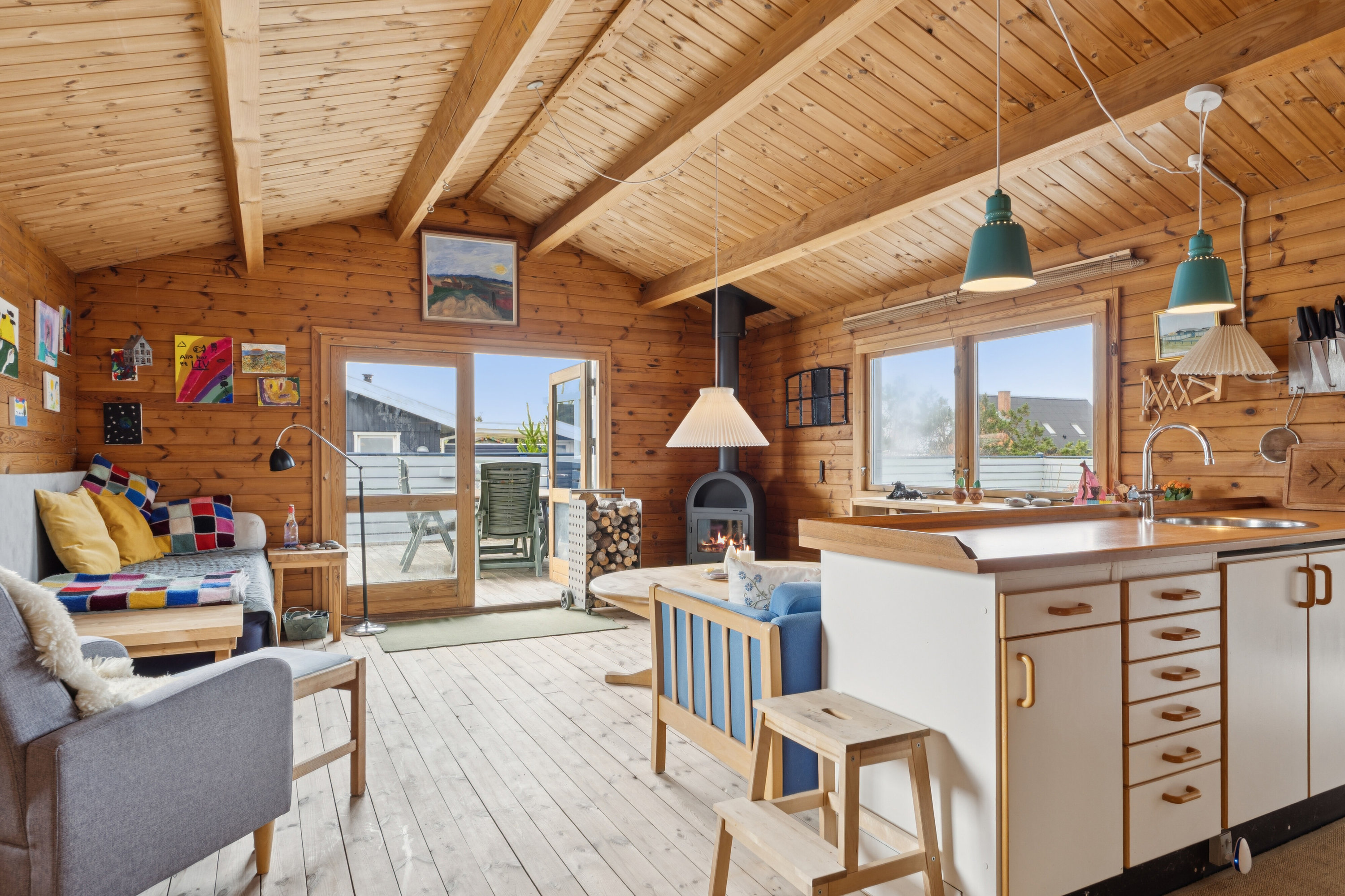 Fremhævet stue billede i fuldskærmstilstand. Billede af Store Knuds Vej 16, Vorupør, 7700 Thisted