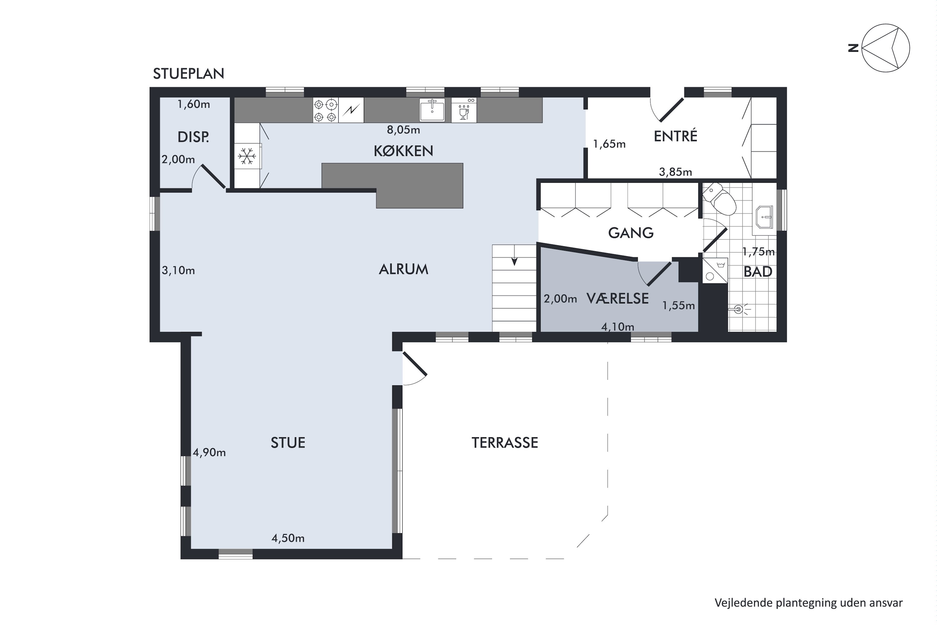 Plantegninger billede af Dalen 10, Ålum, 8920 Randers NV