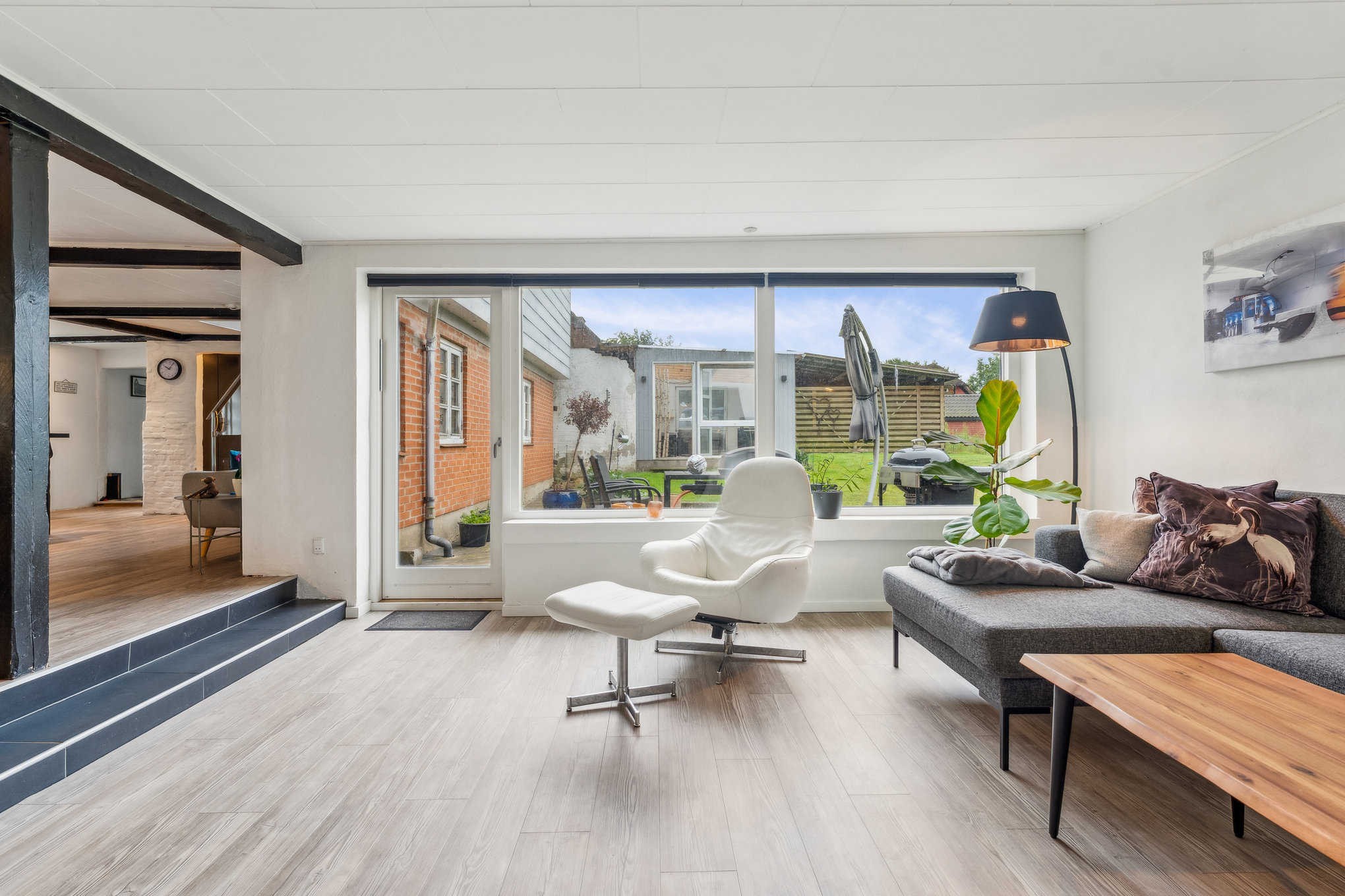 Fremhævet stue billede i fuldskærmstilstand. Billede af Dalen 10, Ålum, 8920 Randers NV