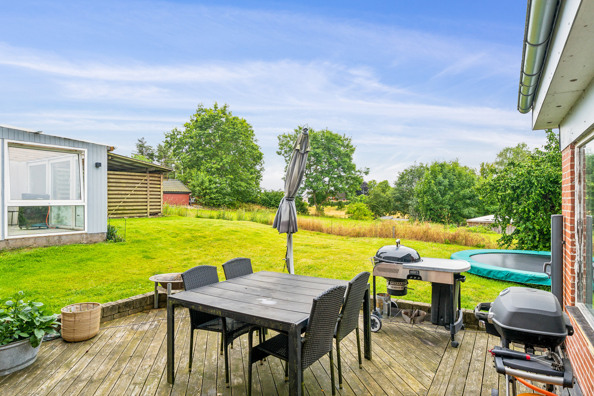 Fremhævet terrasse billede i fuldskærmstilstand. Billede af Dalen 10, Ålum, 8920 Randers NV