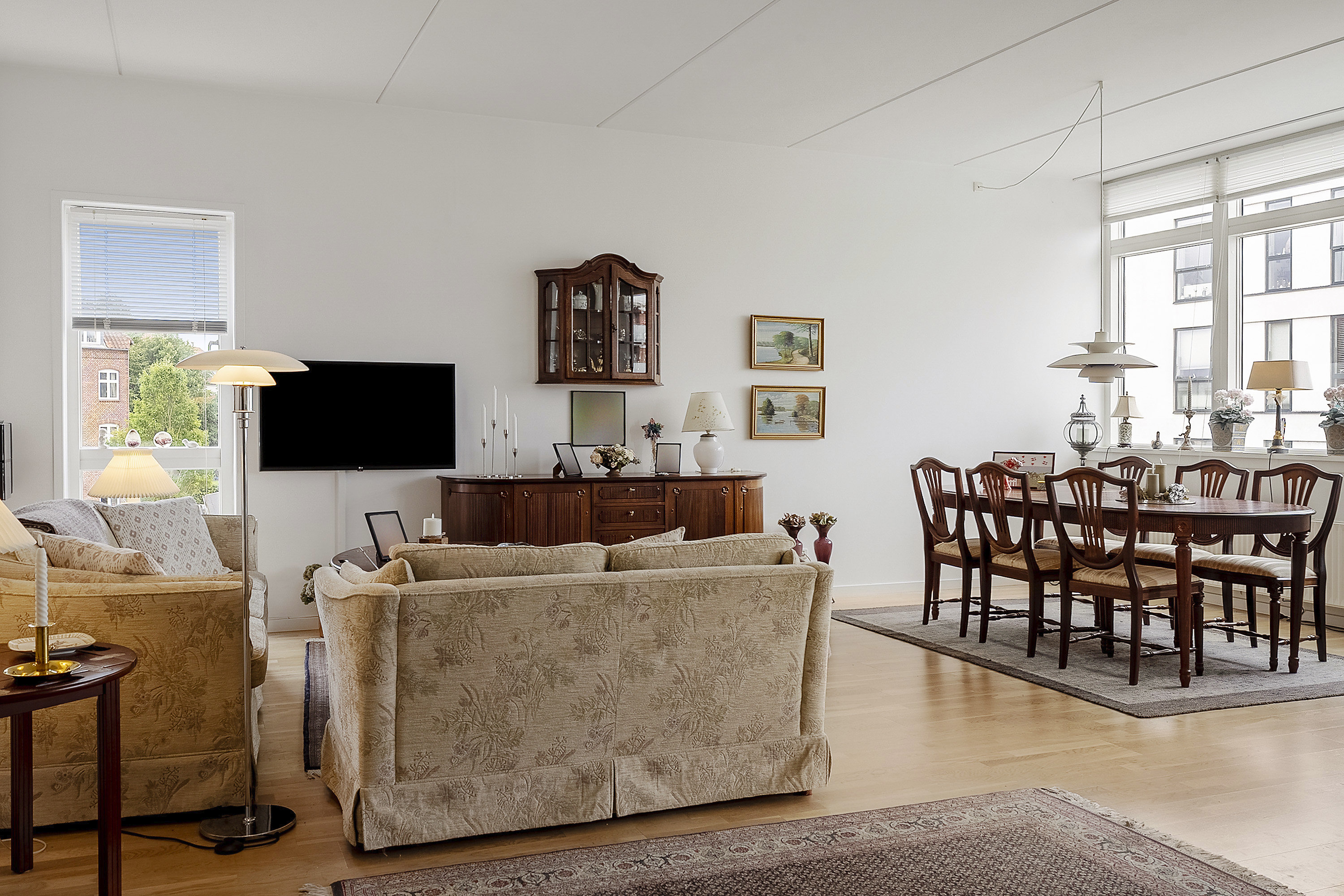 Fremhævet stue billede i fuldskærmstilstand. Billede af Godsbanegade 7, 1. mf., 8700 Horsens