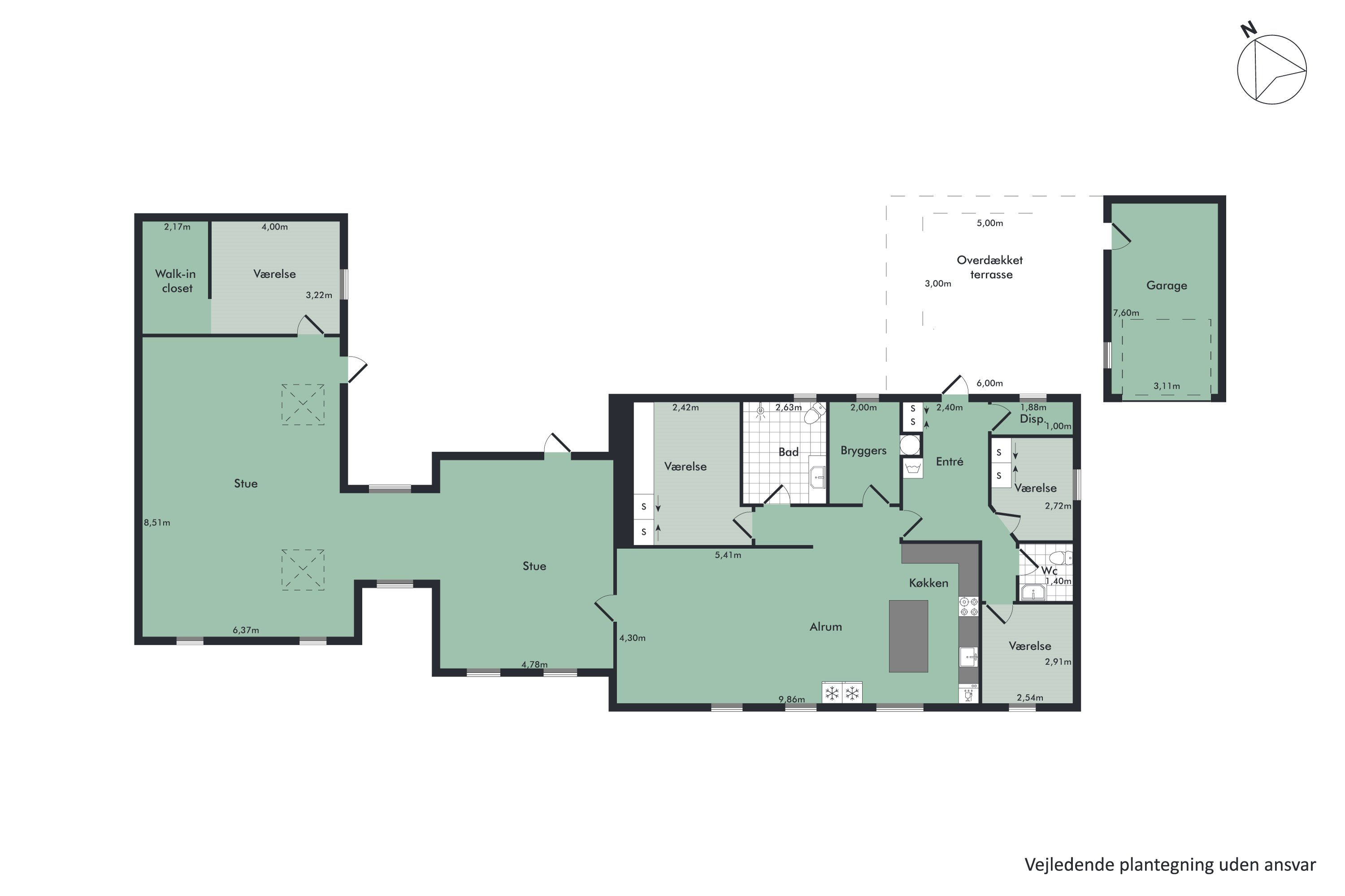 Plantegninger billede af Tylstrupvej 28, Ravnstrup, 9320 Hjallerup