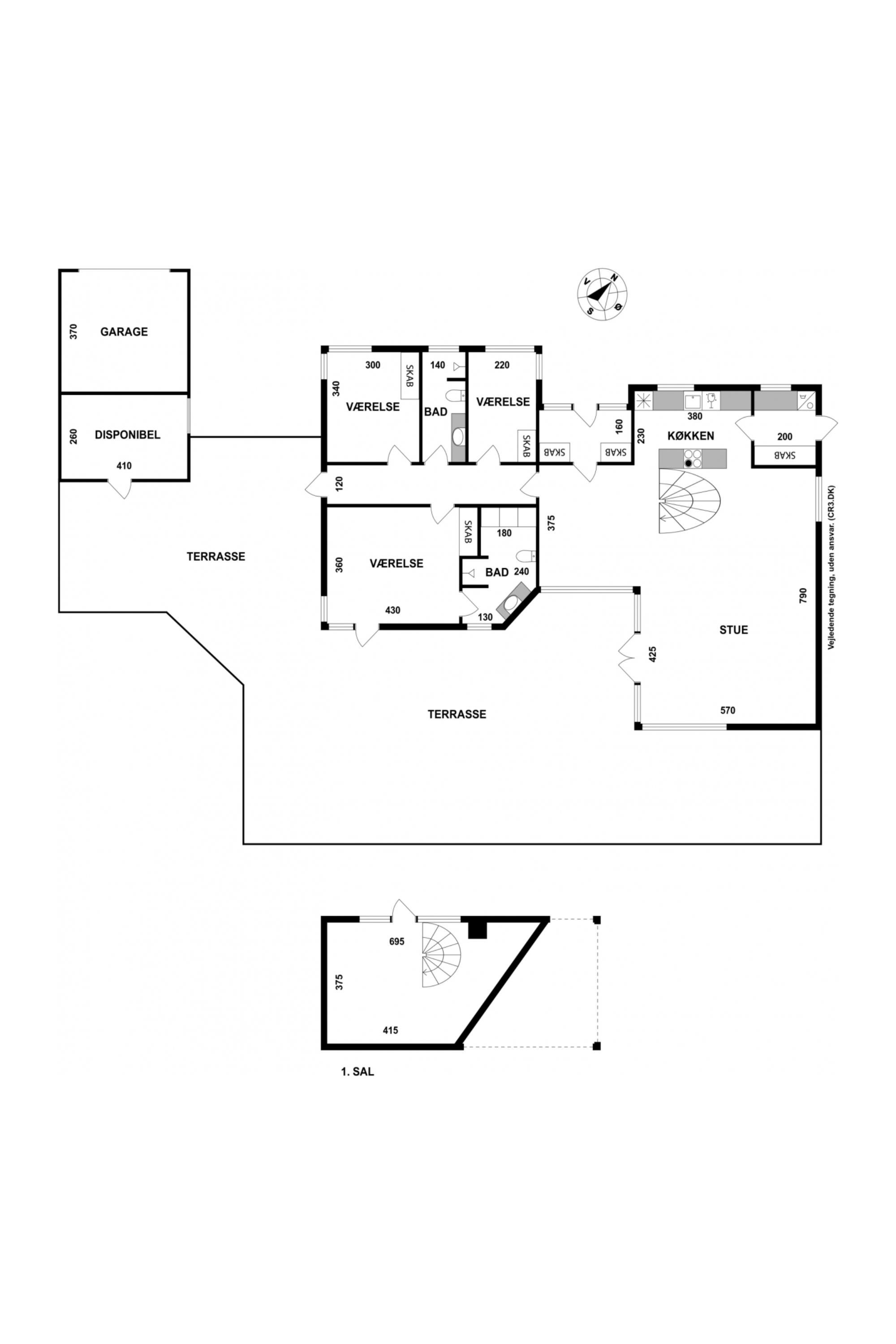 Plantegninger billede af Kystvej 37A, 3100 Hornbæk
