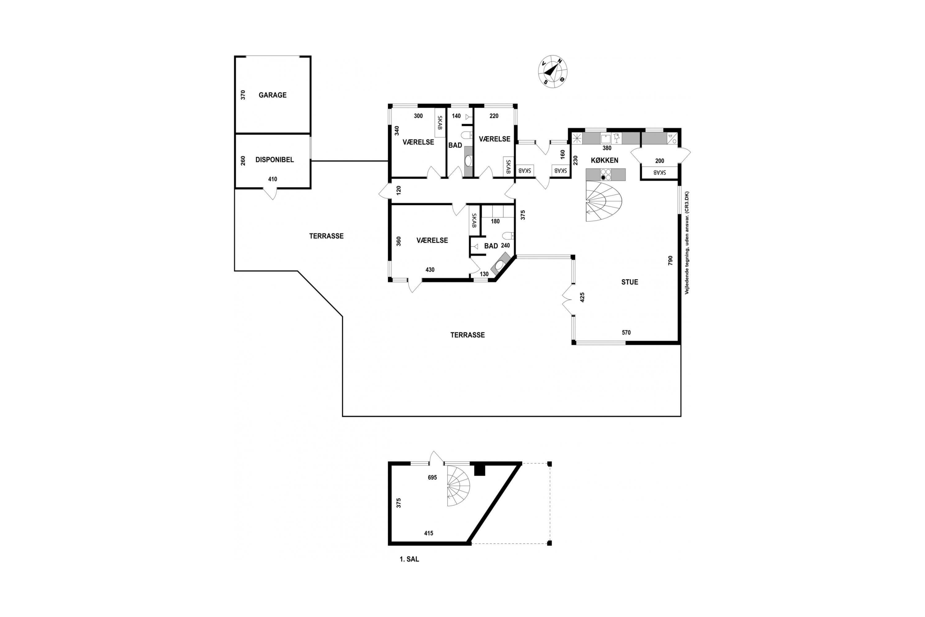 Plantegninger billede af Kystvej 37A, 3100 Hornbæk