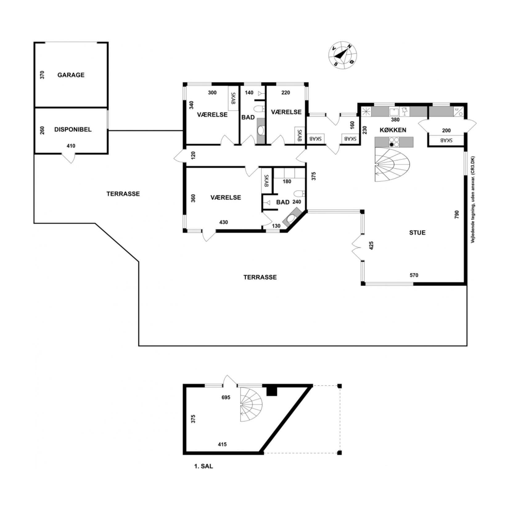Plantegninger billede af Kystvej 37A, 3100 Hornbæk