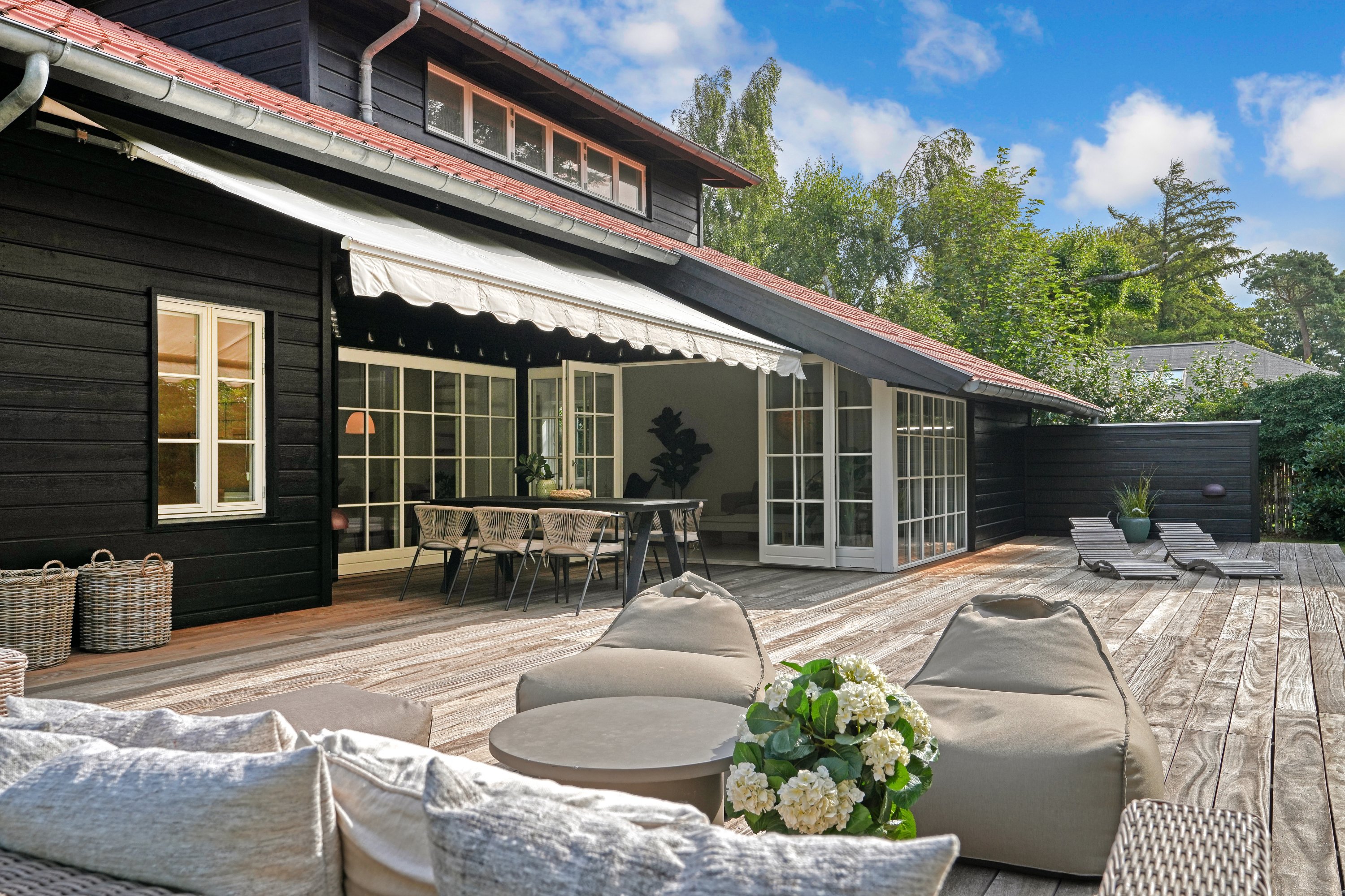 Fremhævet terrasse billede i fuldskærmstilstand. Billede af Kystvej 37A, 3100 Hornbæk