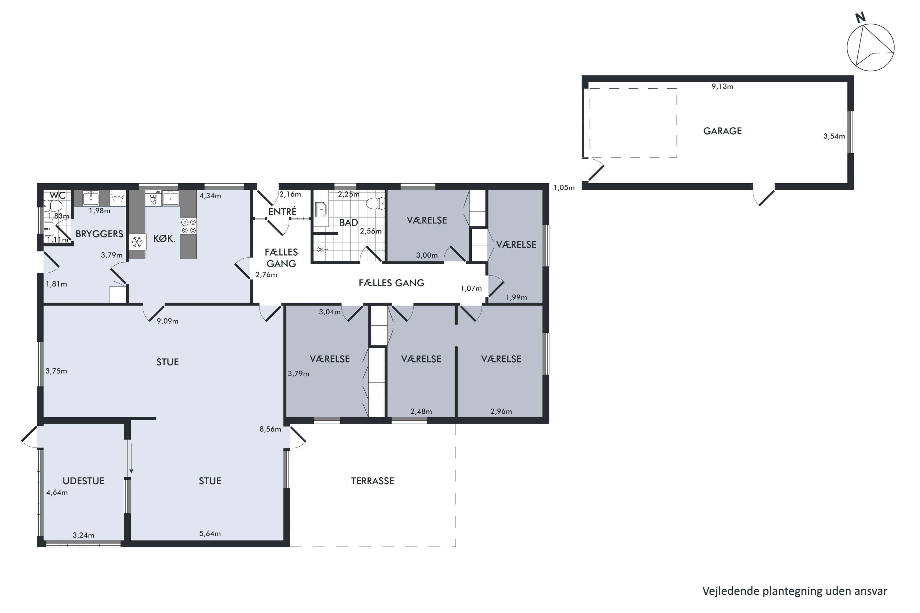 Plantegninger billede af Næssundvej 464, Karby, 7960 Karby