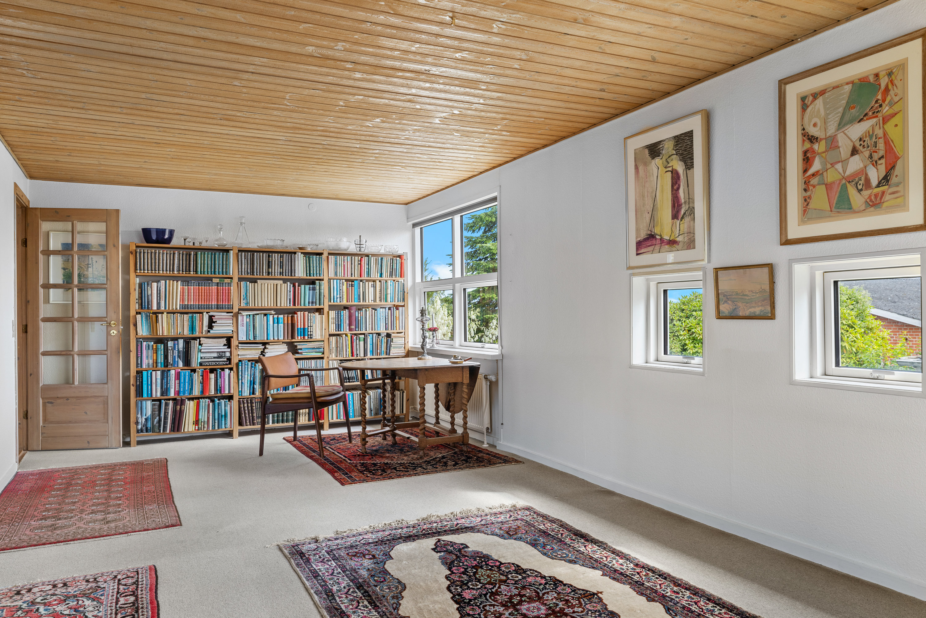 Fremhævet stue billede i fuldskærmstilstand. Billede af Brevikvej 9, 5600 Faaborg