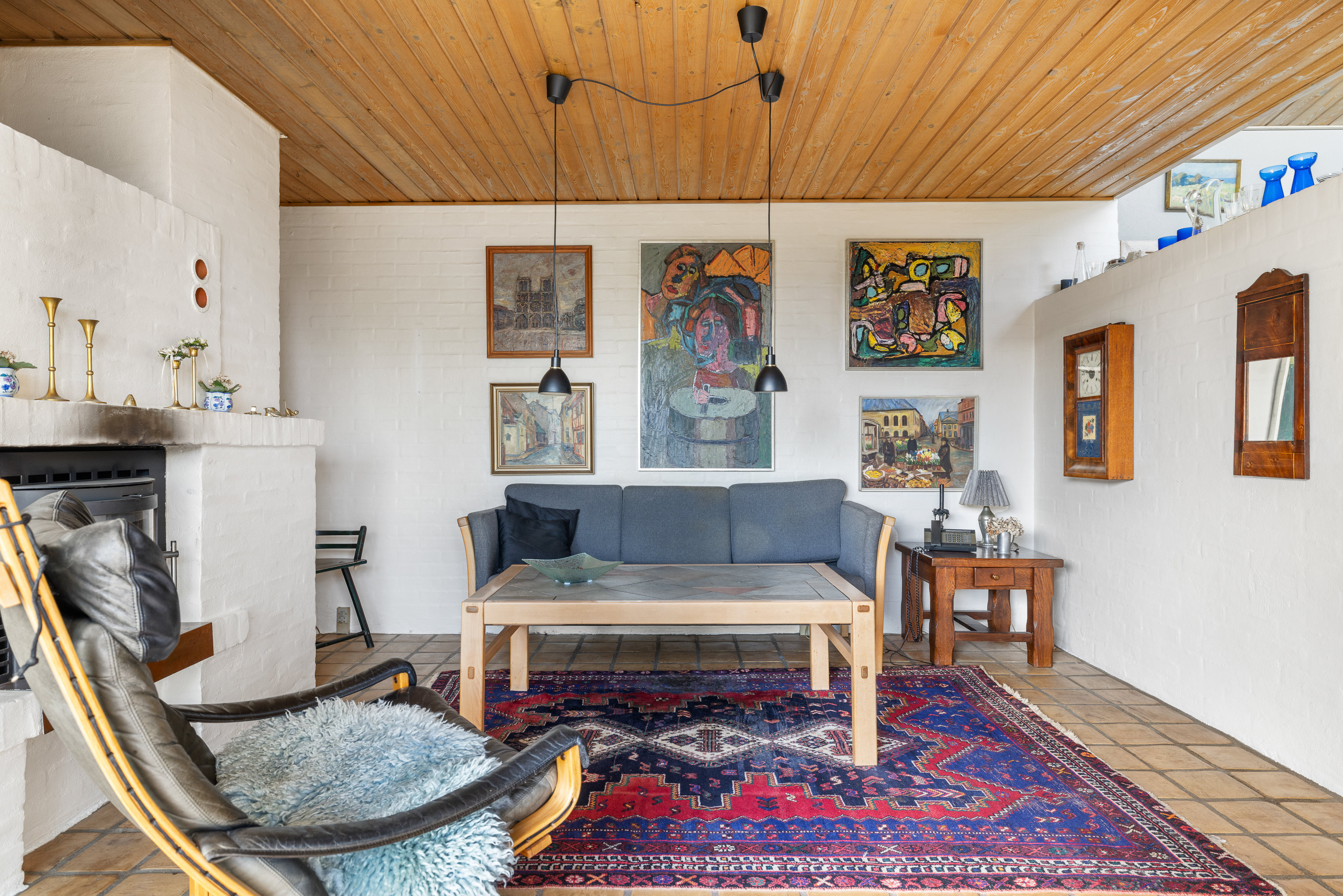 Fremhævet stue billede i fuldskærmstilstand. Billede af Brevikvej 9, 5600 Faaborg