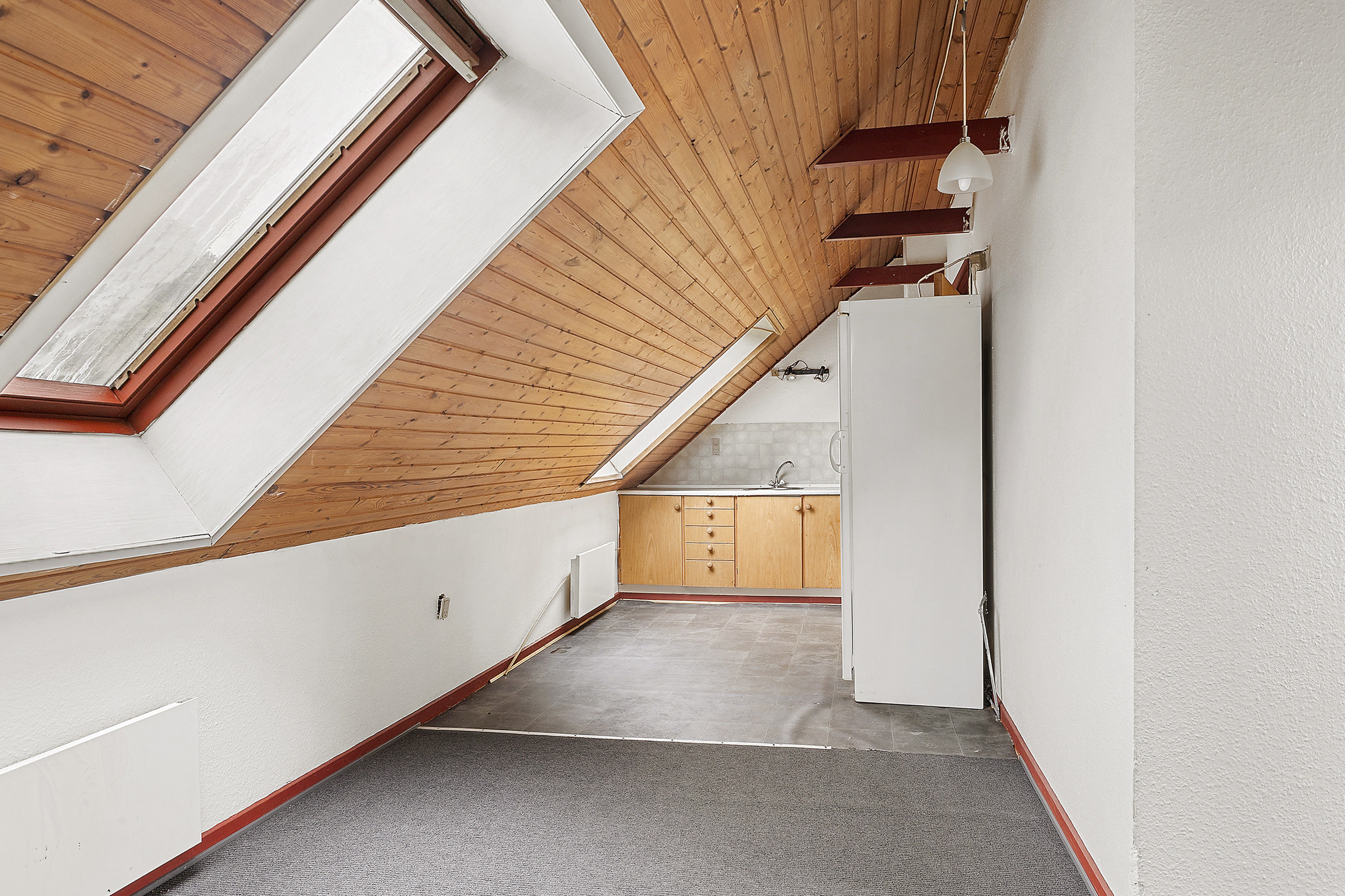 Fremhævet køkken/stue billede i fuldskærmstilstand. Billede af Søndergade 21, 6670 Holsted