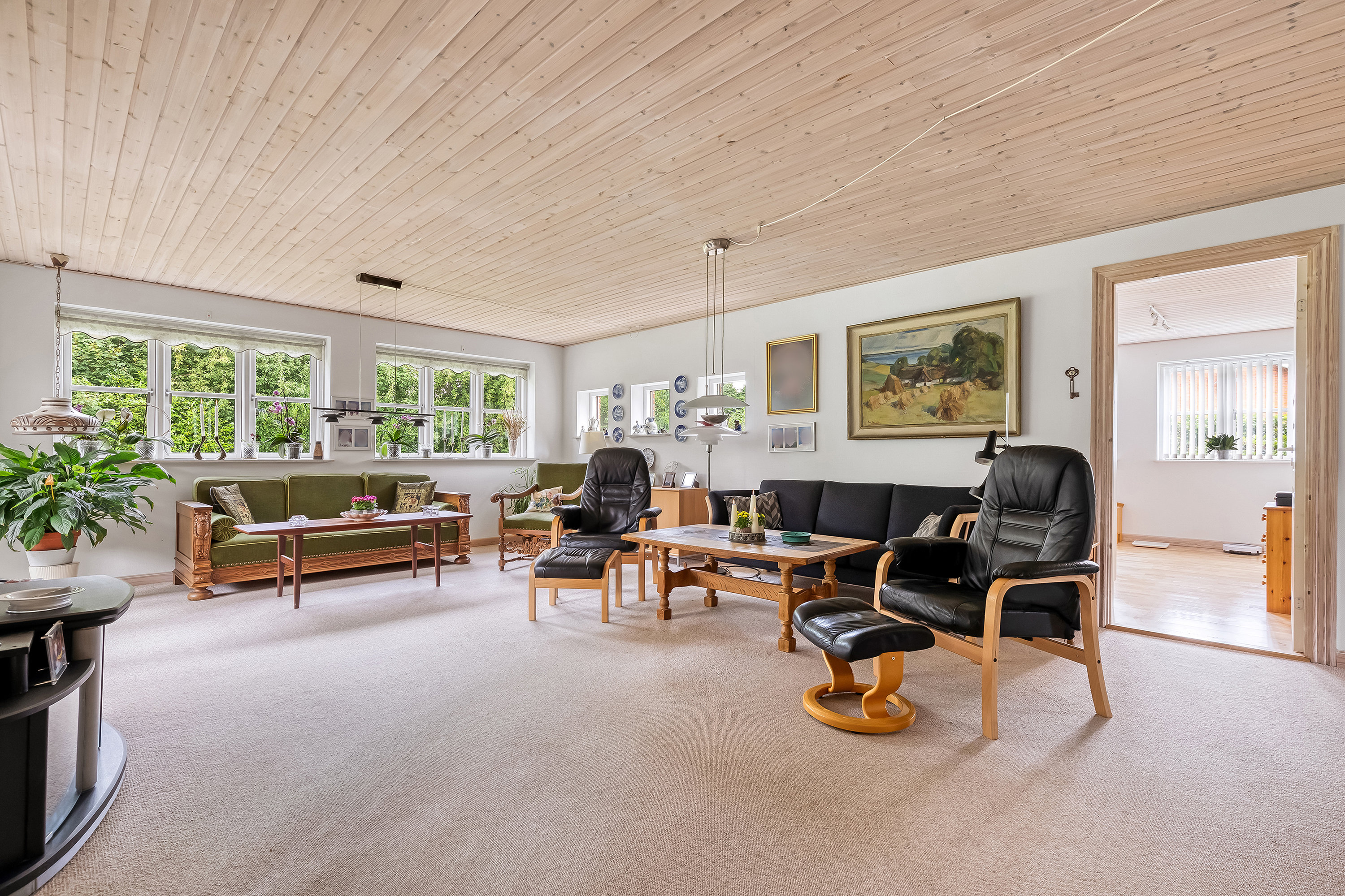 Fremhævet stue billede i fuldskærmstilstand. Billede af Bygaden 16B, Lille Rørbæk, 3600 Frederikssund