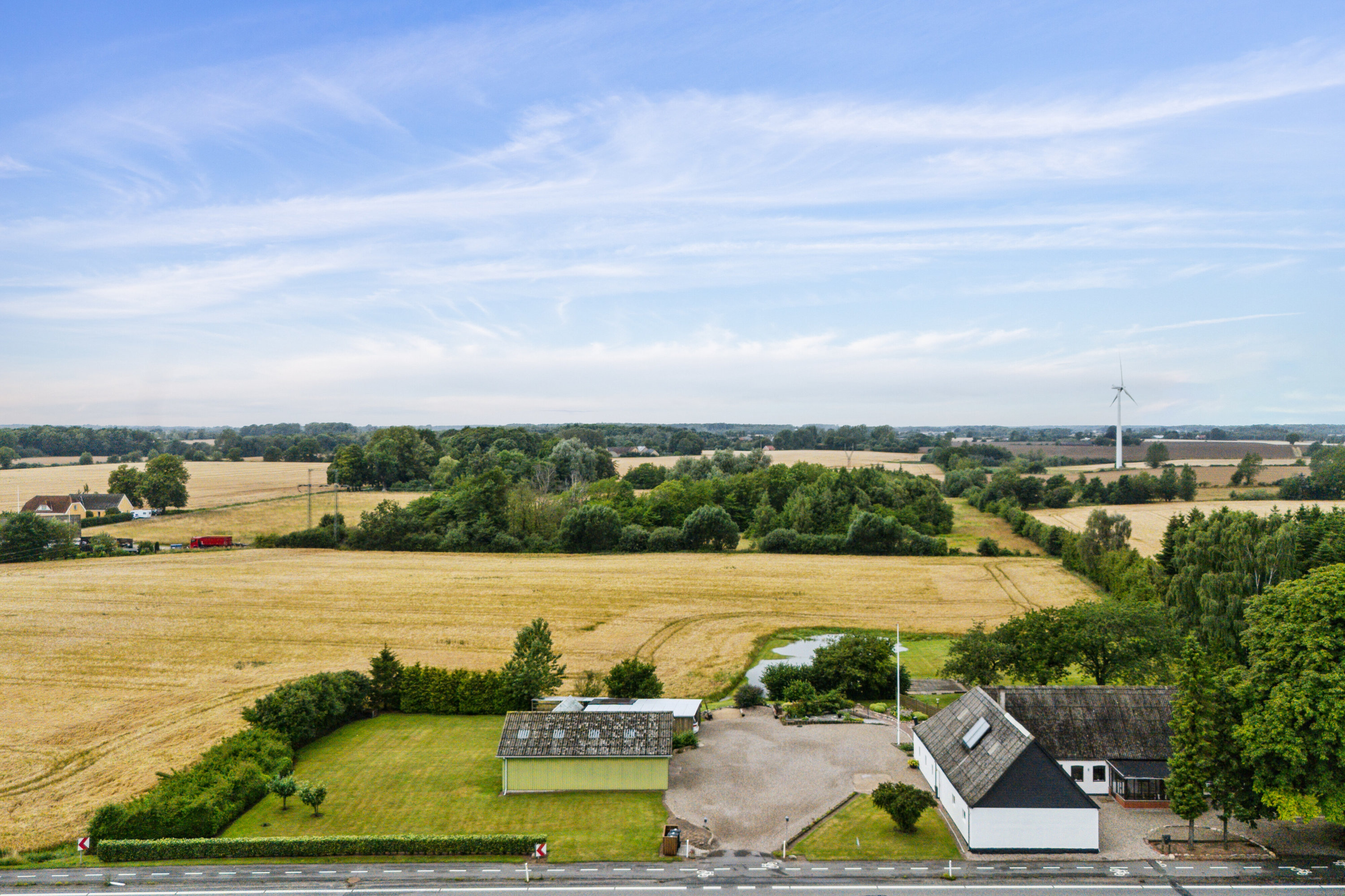Fremhævet luftfoto billede i fuldskærmstilstand. Billede af Nyborgvej 33, Refsvindinge, 5853 Ørbæk