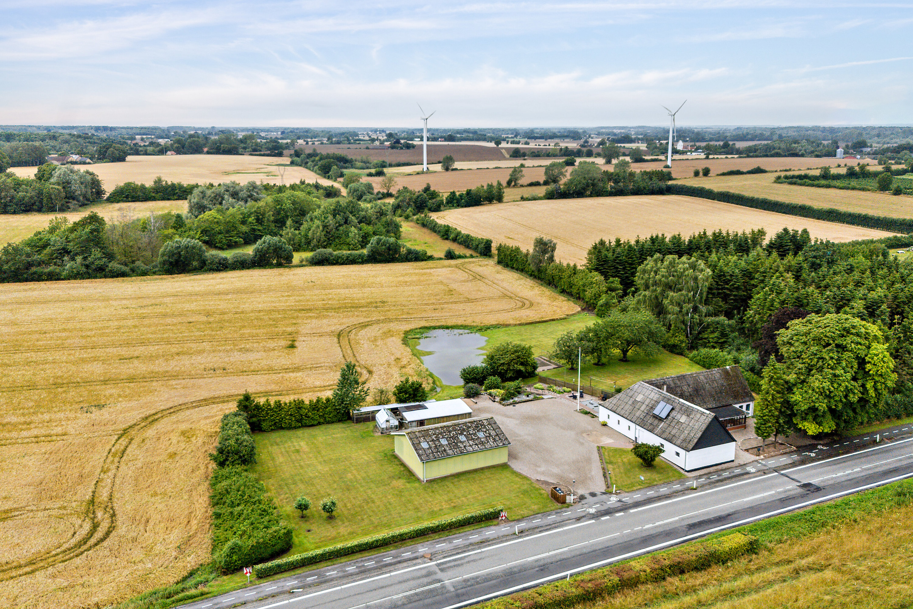 Fremhævet luftfoto billede i fuldskærmstilstand. Billede af Nyborgvej 33, Refsvindinge, 5853 Ørbæk
