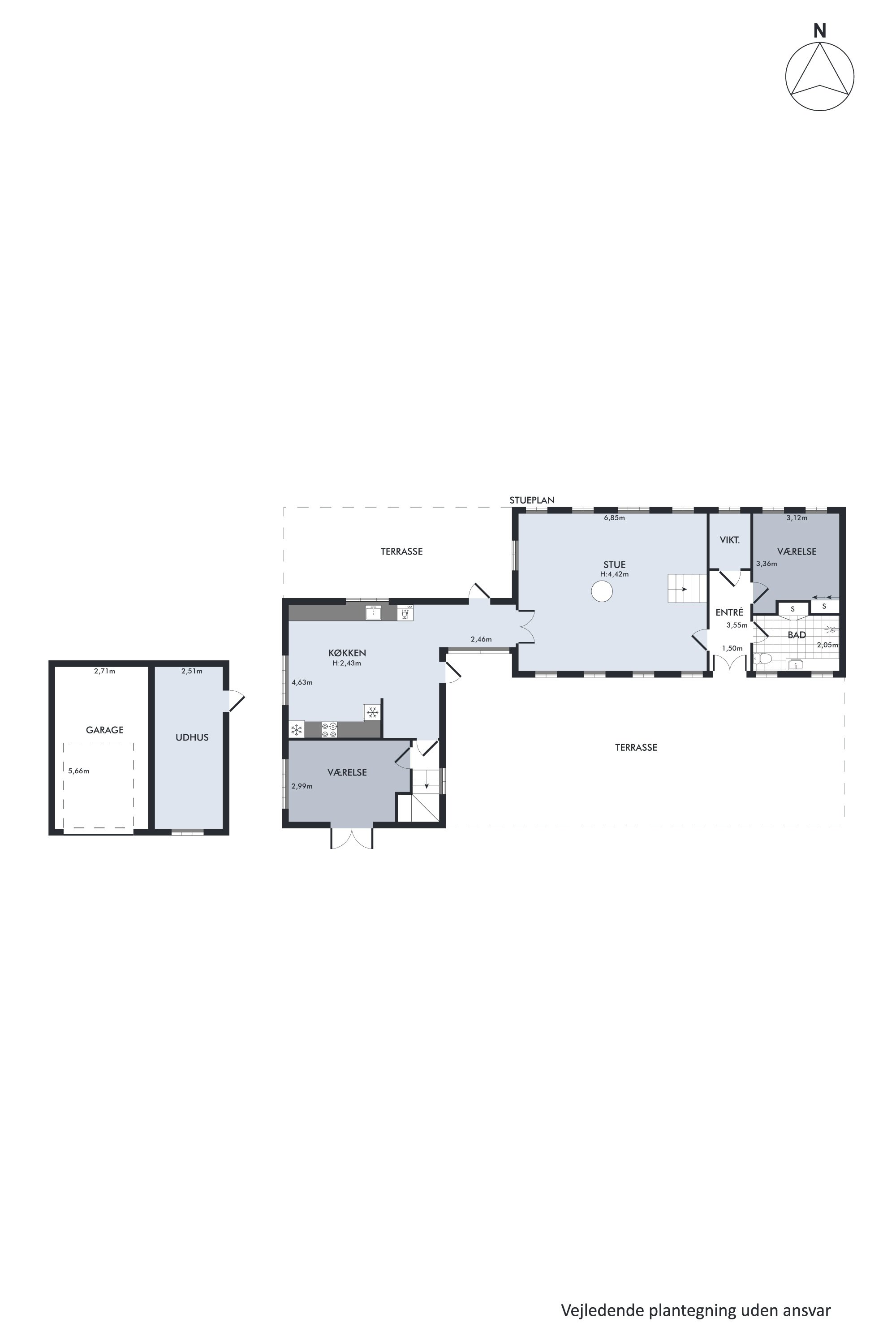 Plantegninger billede af Borrevej 9, 8850 Bjerringbro