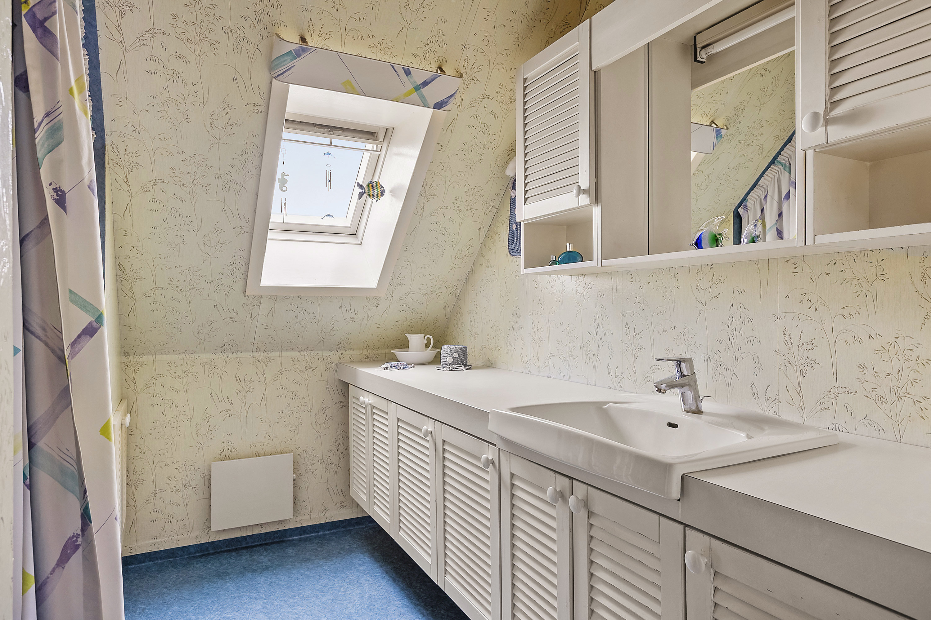 Fremhævet badeværelse billede i fuldskærmstilstand. Billede af Urnehovedvej 41, 6392 Bolderslev