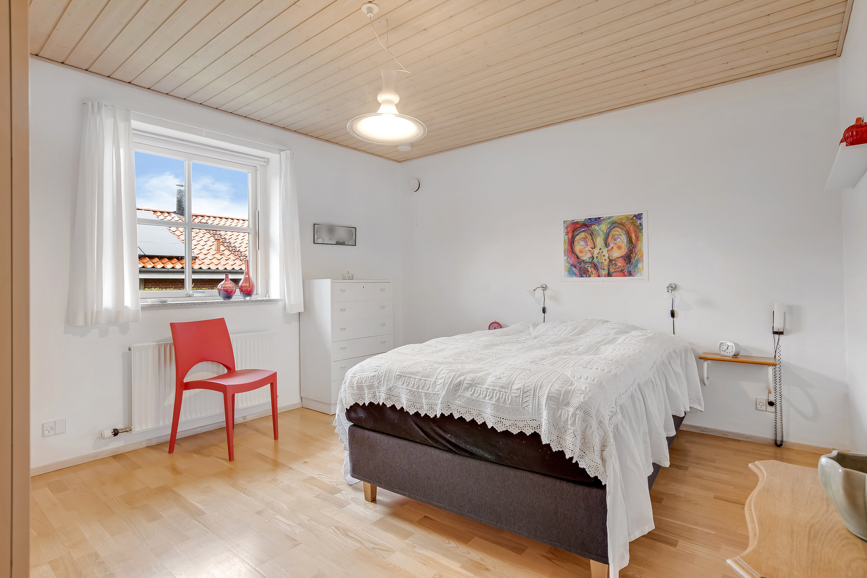 Fremhævet soveværelse billede i fuldskærmstilstand. Billede af Kirketoft 72, Asp, 7600 Struer