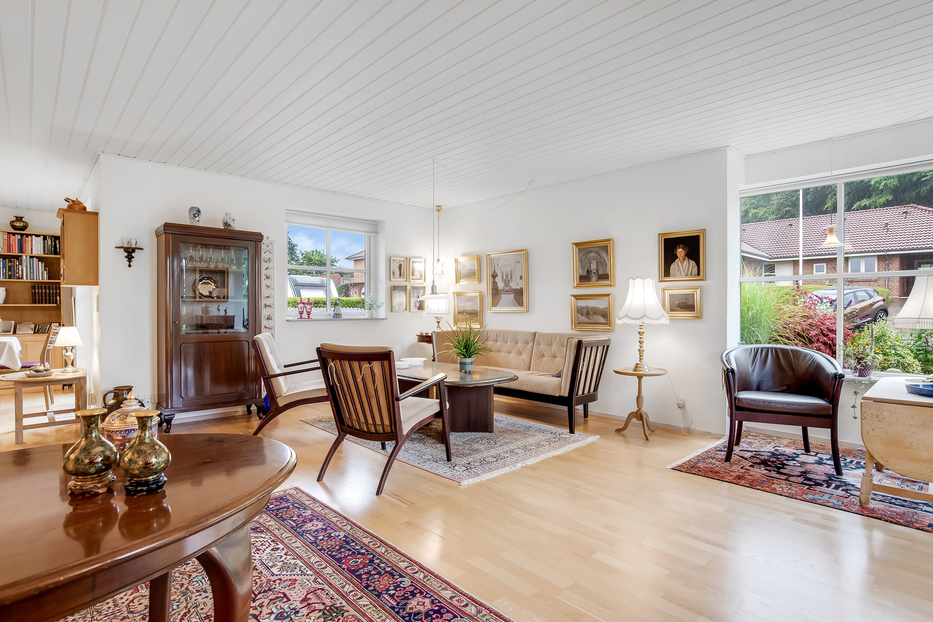 Fremhævet stue billede i fuldskærmstilstand. Billede af Kirketoft 72, Asp, 7600 Struer