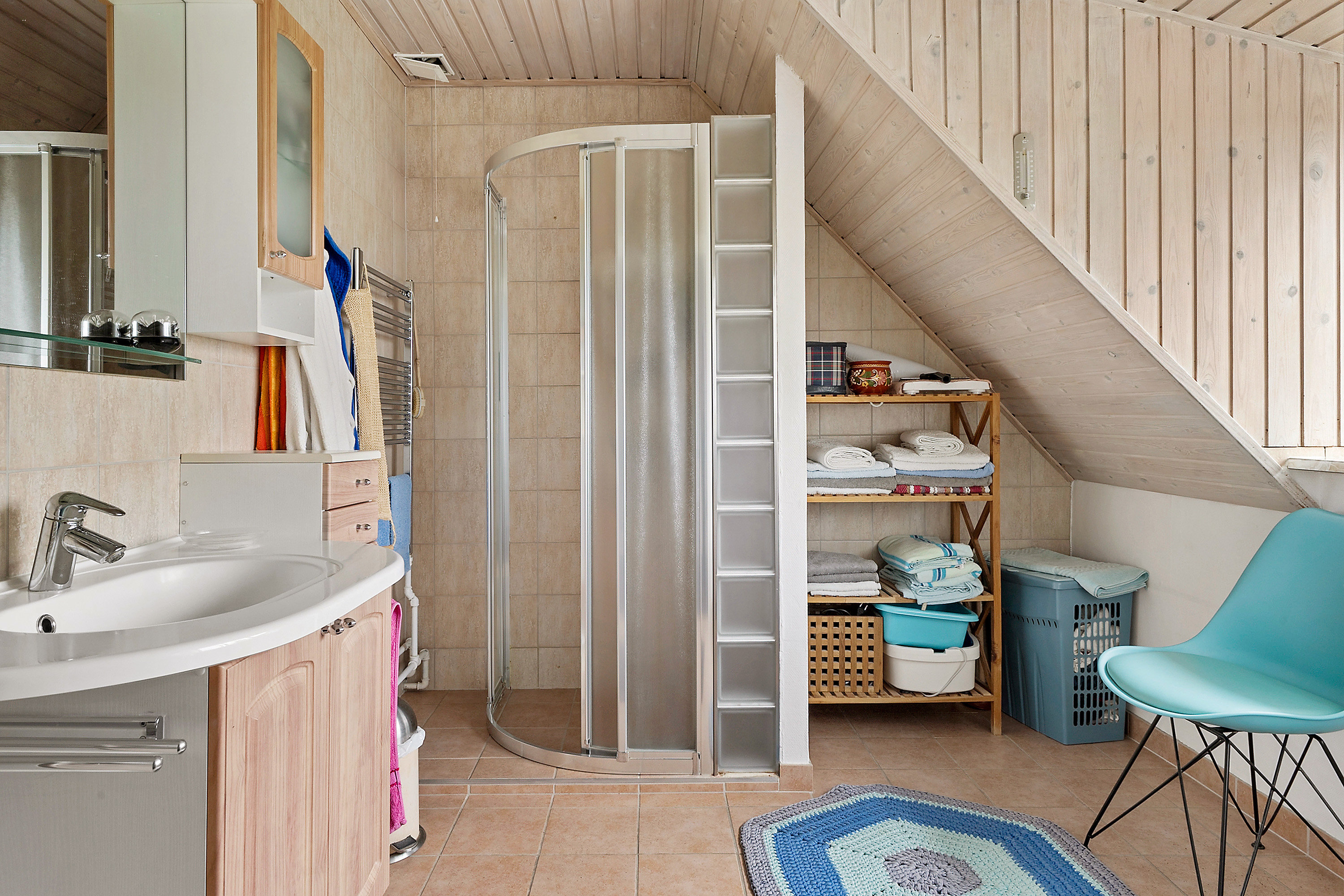 Fremhævet badeværelse billede i fuldskærmstilstand. Billede af Moltrupvej 32, 6100 Haderslev