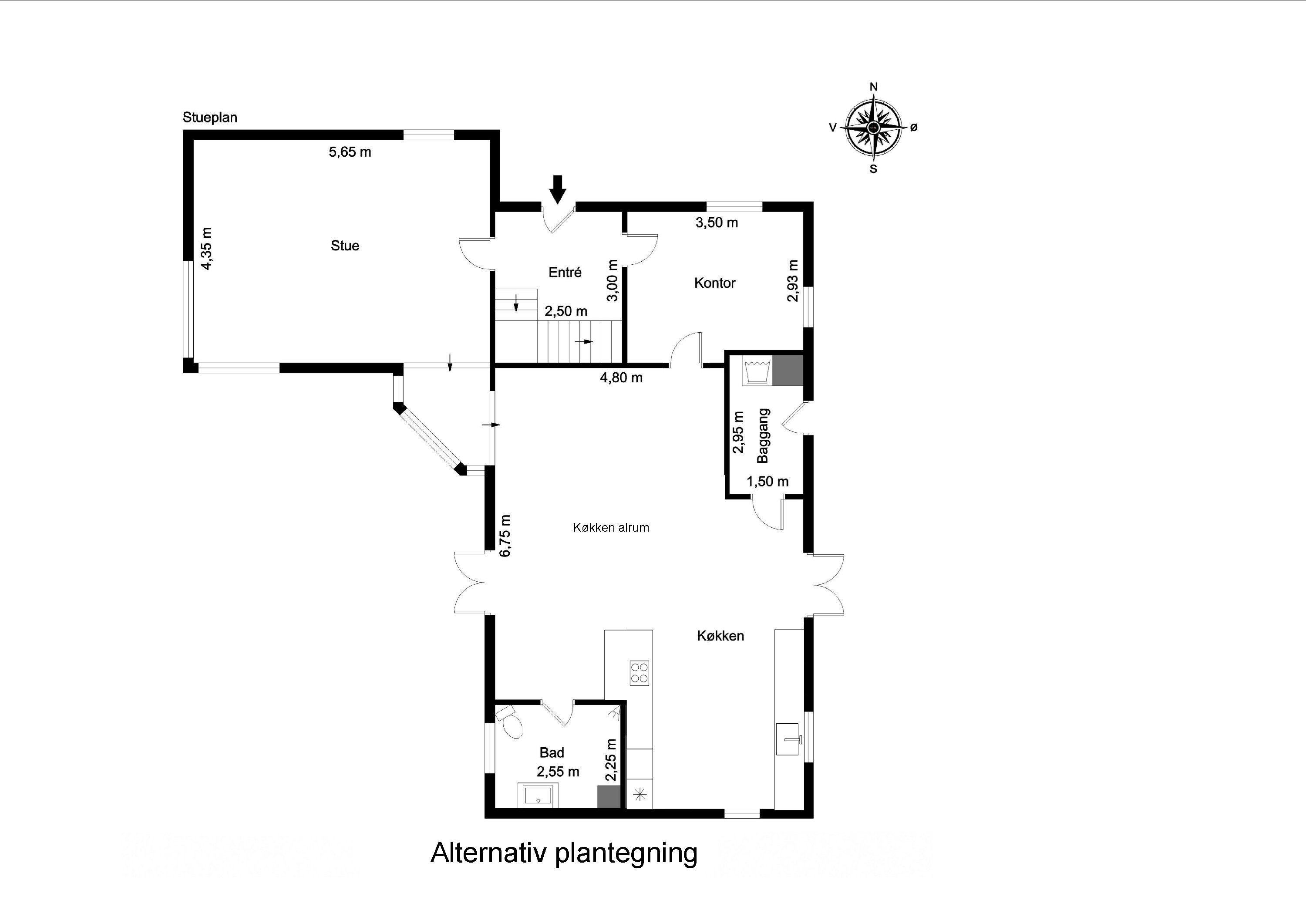 Plantegninger billede af Raskvej 50, 8763 Rask Mølle