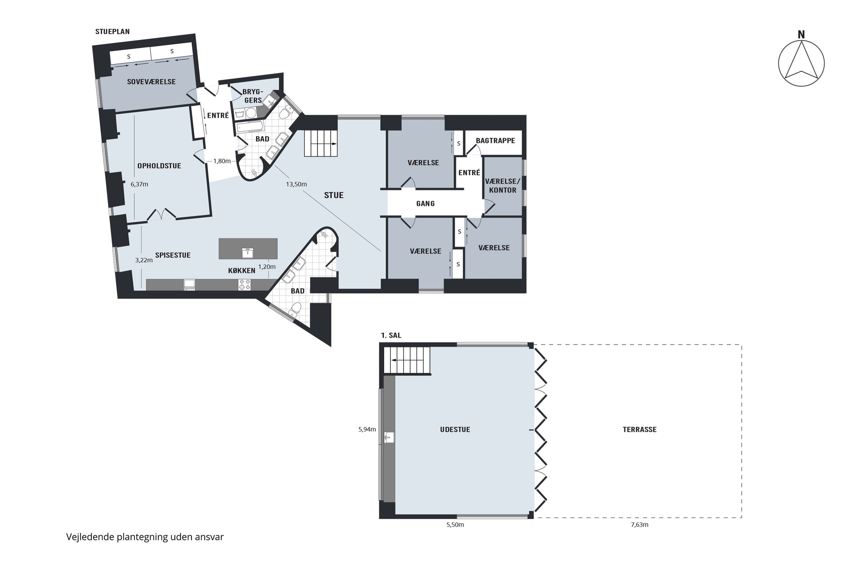 Plantegninger billede af Bispensgade 16, 3. tv., 9000 Aalborg