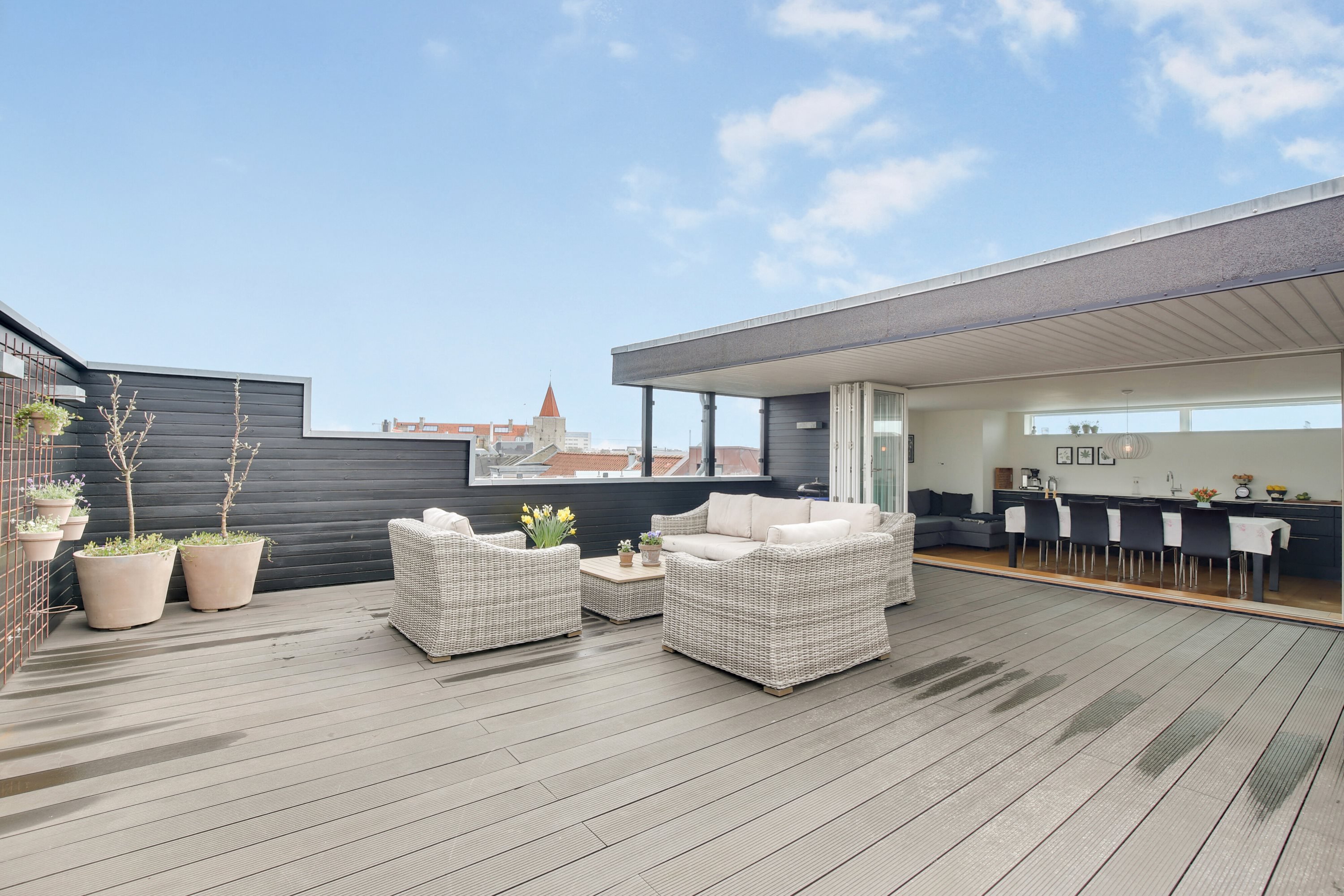 Miniaturebillede 1: tagterrasse. Billede af Bispensgade 16, 3. tv., 9000 Aalborg