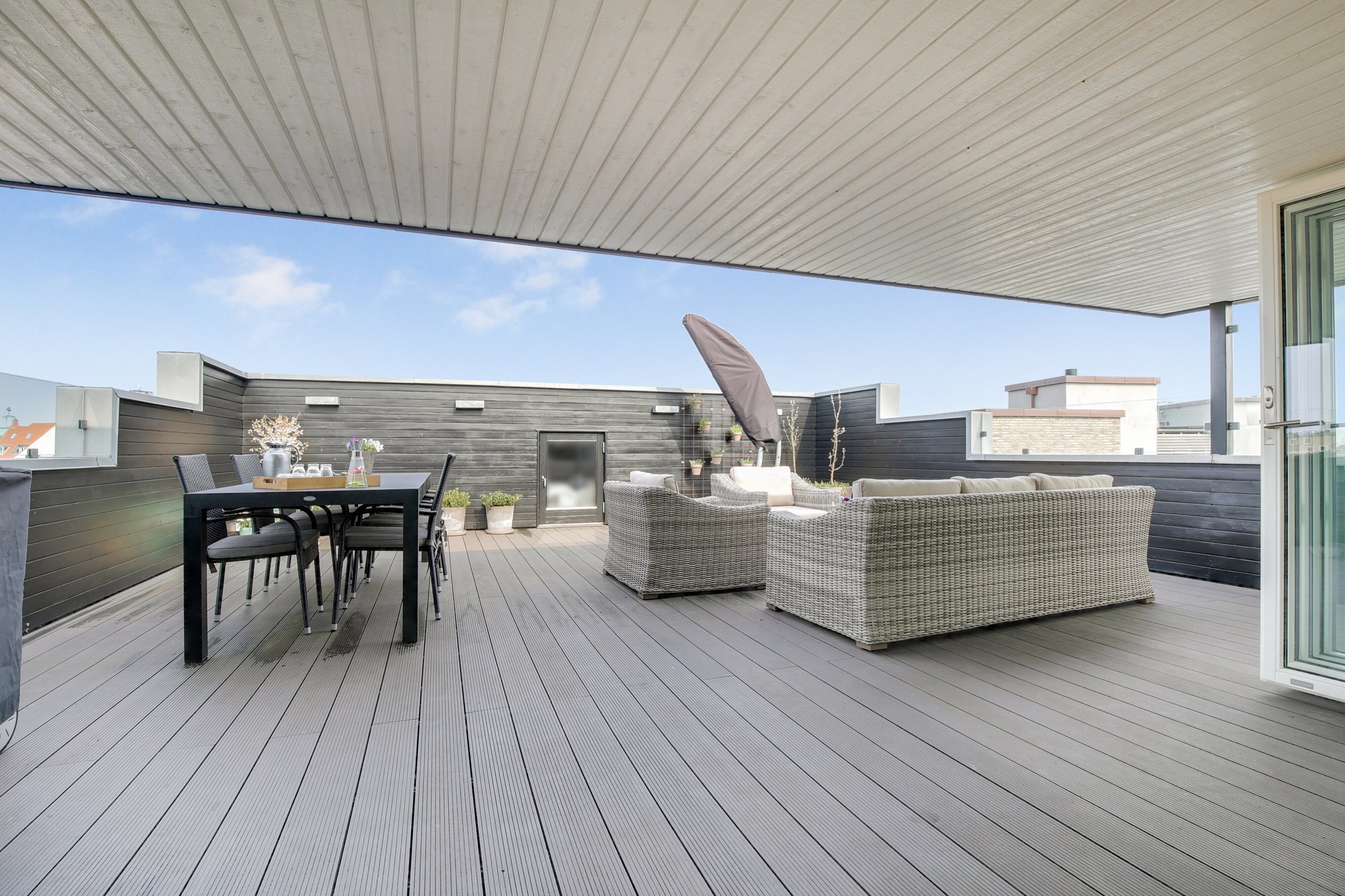 Fremhævet tagterrasse billede i fuldskærmstilstand. Billede af Bispensgade 16, 3. tv., 9000 Aalborg