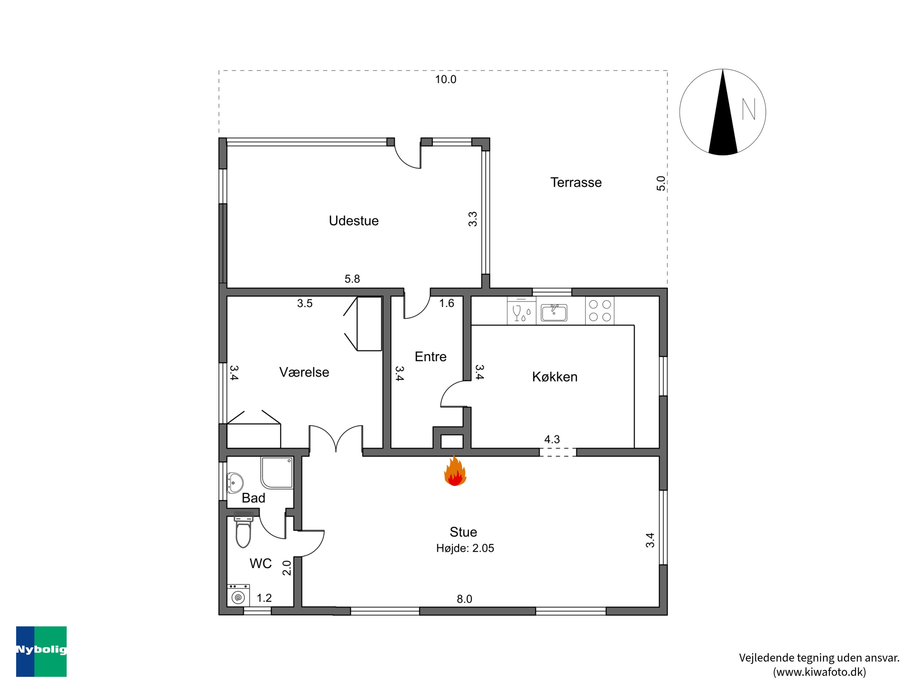 Plantegninger billede af Fuglsevej 15, Torslunde, 4960 Holeby
