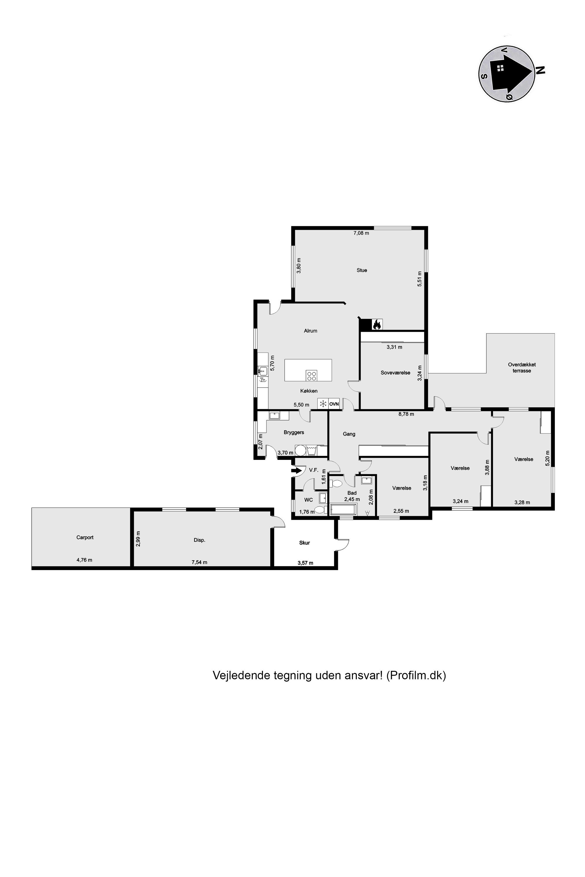 Plantegninger billede af Frilandsvej 9, Lind, 7400 Herning