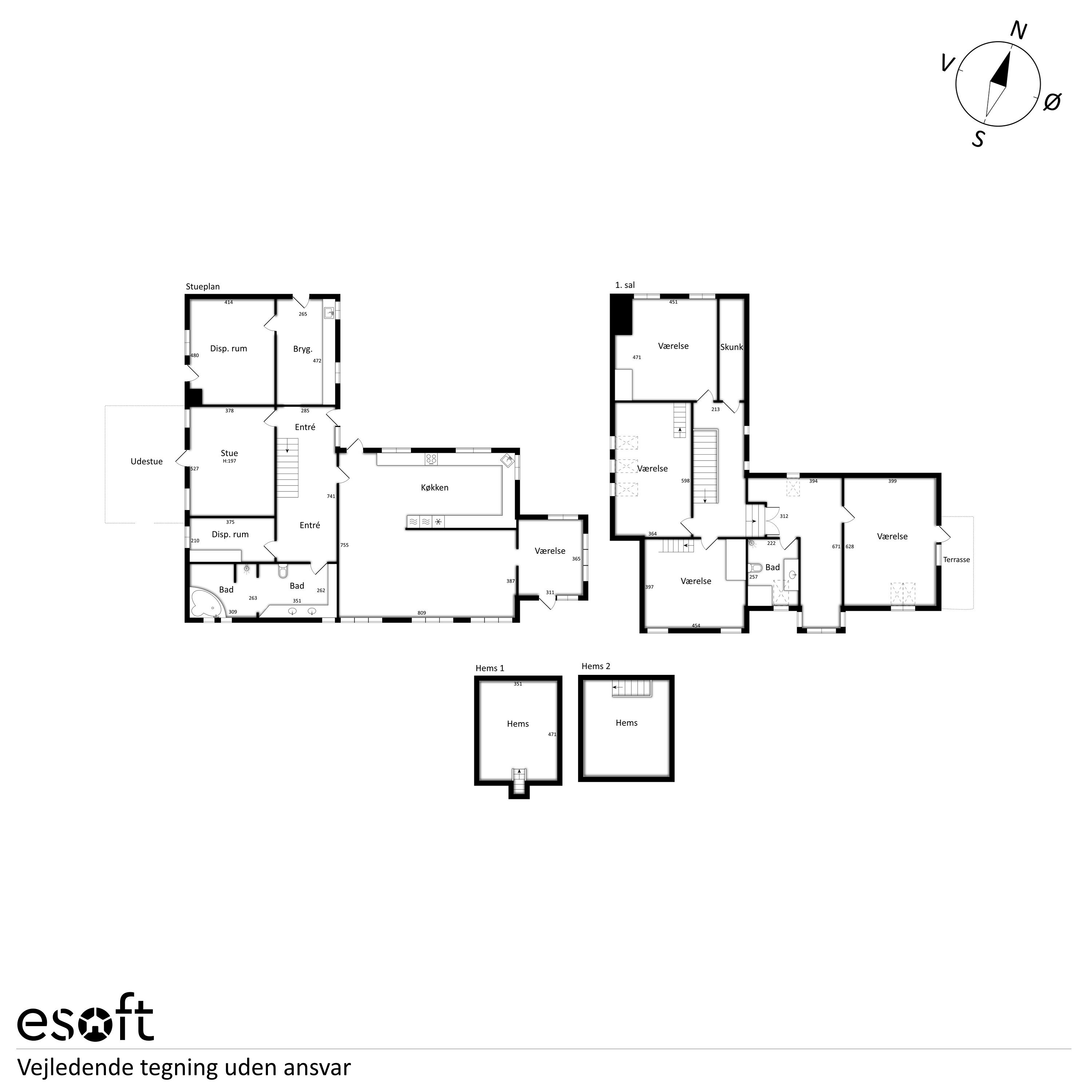 Plantegninger billede af Slotsvej 5, 8860 Ulstrup