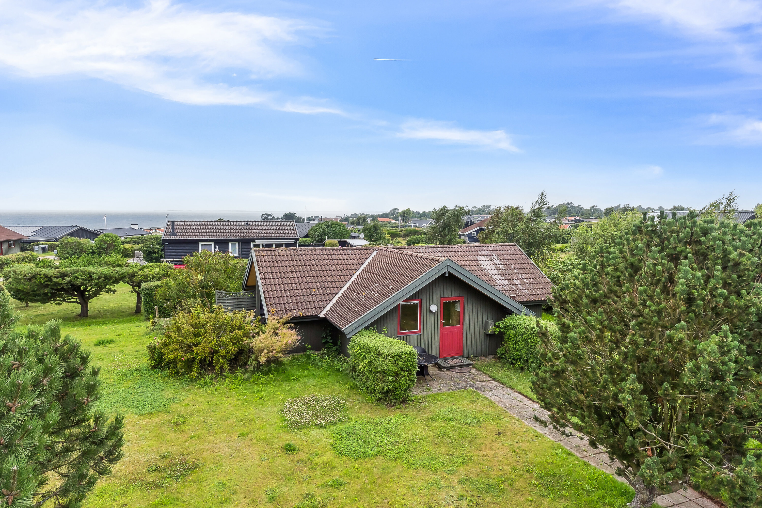 Miniaturebillede 1: set fra haven. Billede af Mimersvej 18, Drøsselbjerg, 4200 Slagelse