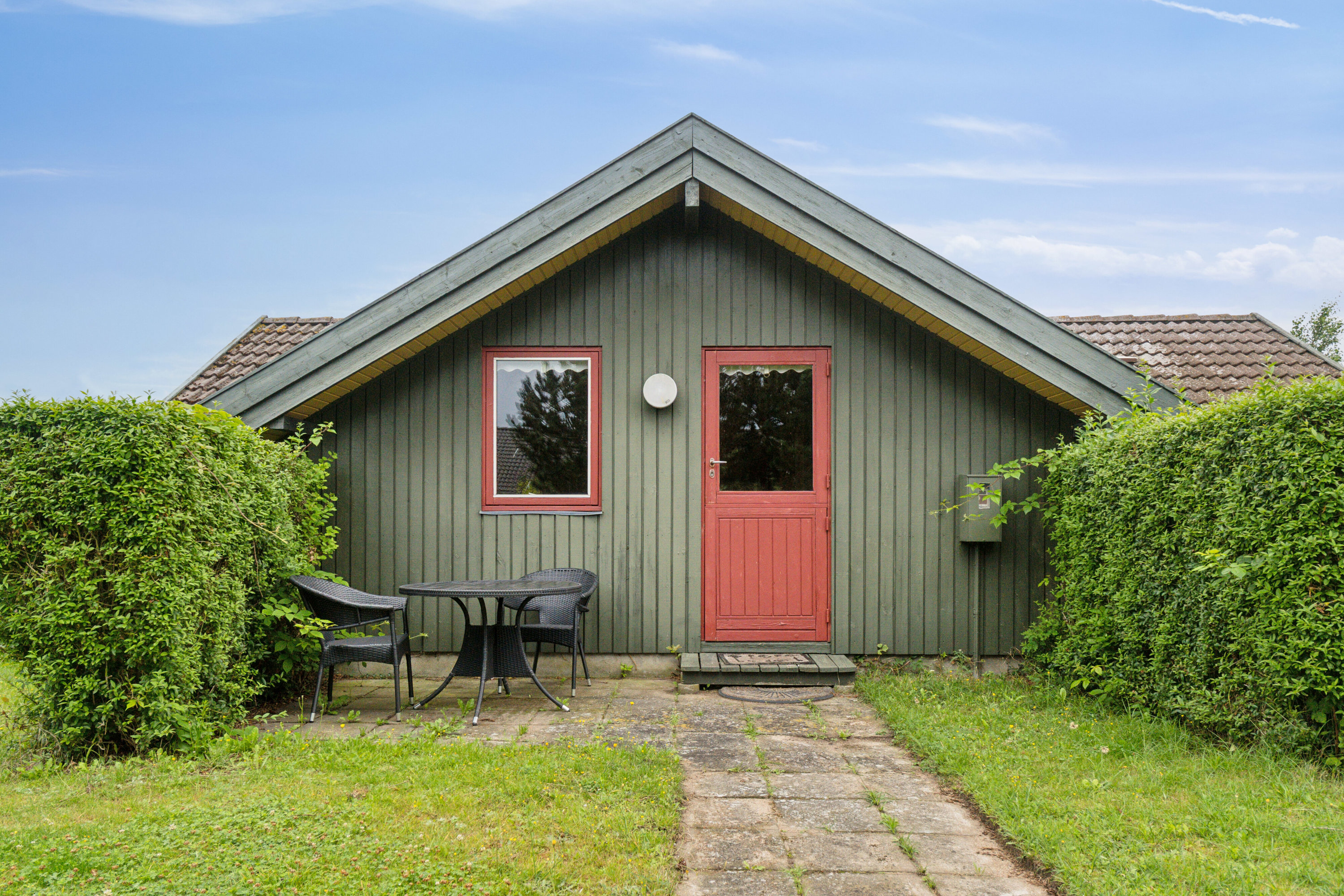 Fremhævet set fra haven billede i fuldskærmstilstand. Billede af Mimersvej 18, Drøsselbjerg, 4200 Slagelse