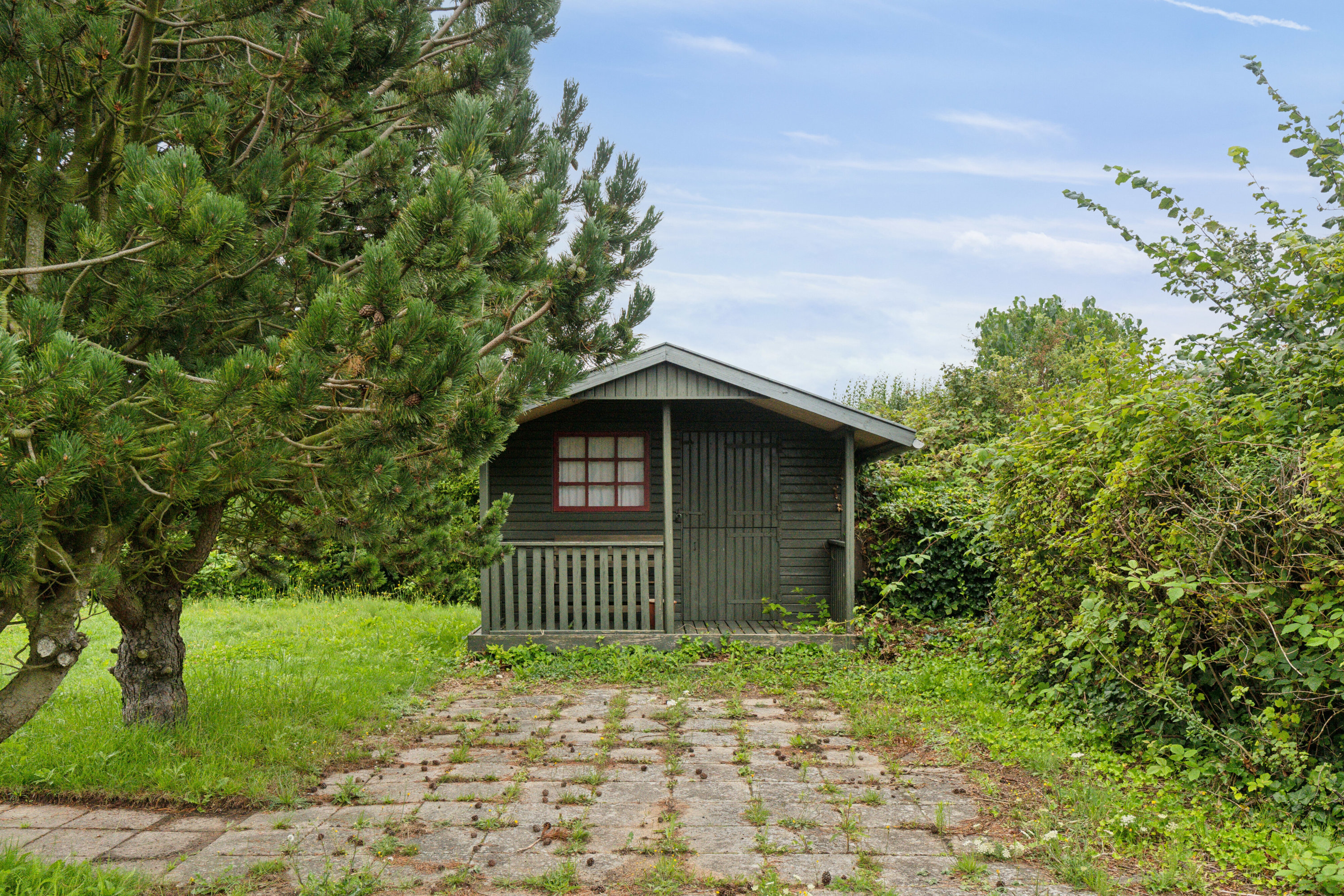 Fremhævet set fra haven billede i fuldskærmstilstand. Billede af Mimersvej 18, Drøsselbjerg, 4200 Slagelse