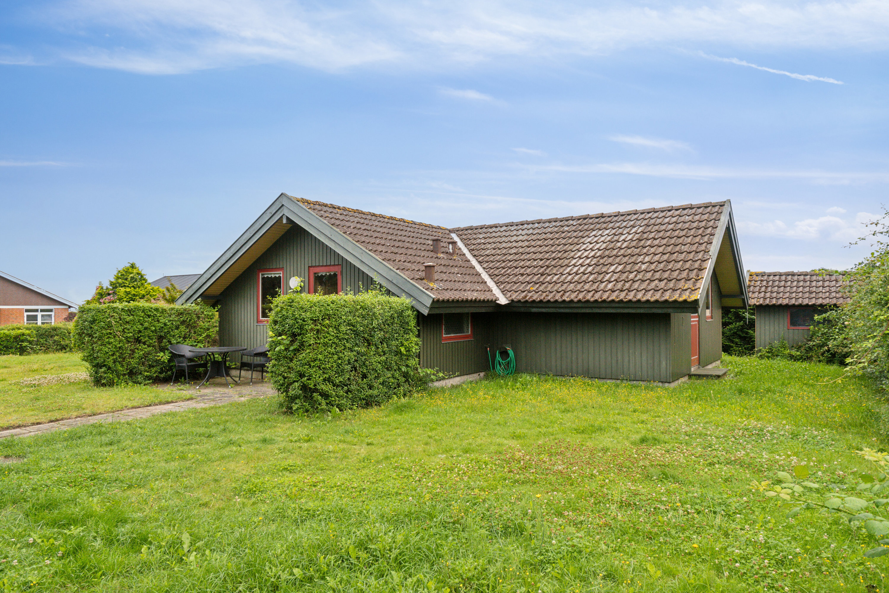 Fremhævet set fra haven billede i fuldskærmstilstand. Billede af Mimersvej 18, Drøsselbjerg, 4200 Slagelse