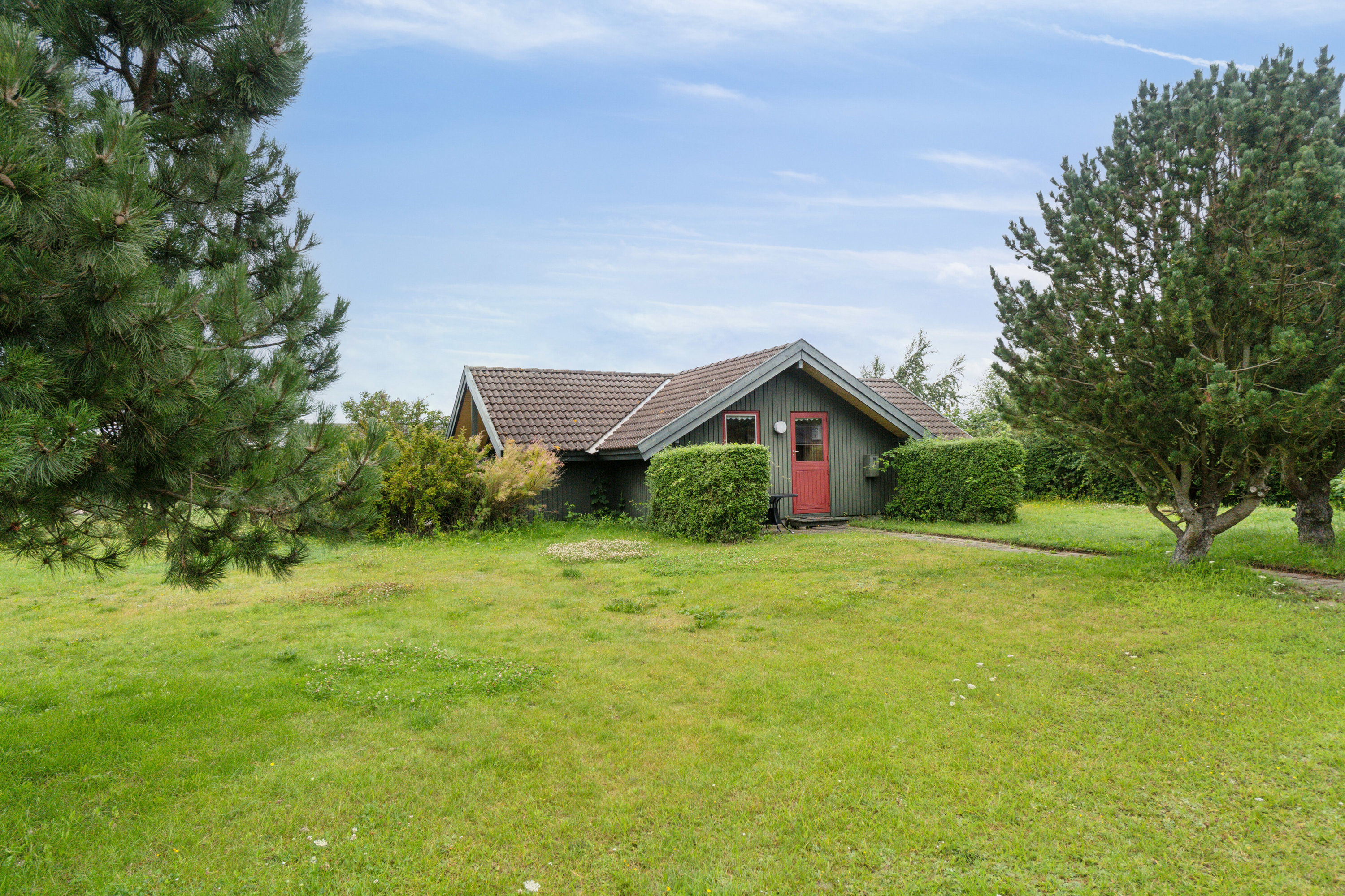 Fremhævet set fra haven billede i fuldskærmstilstand. Billede af Mimersvej 18, Drøsselbjerg, 4200 Slagelse