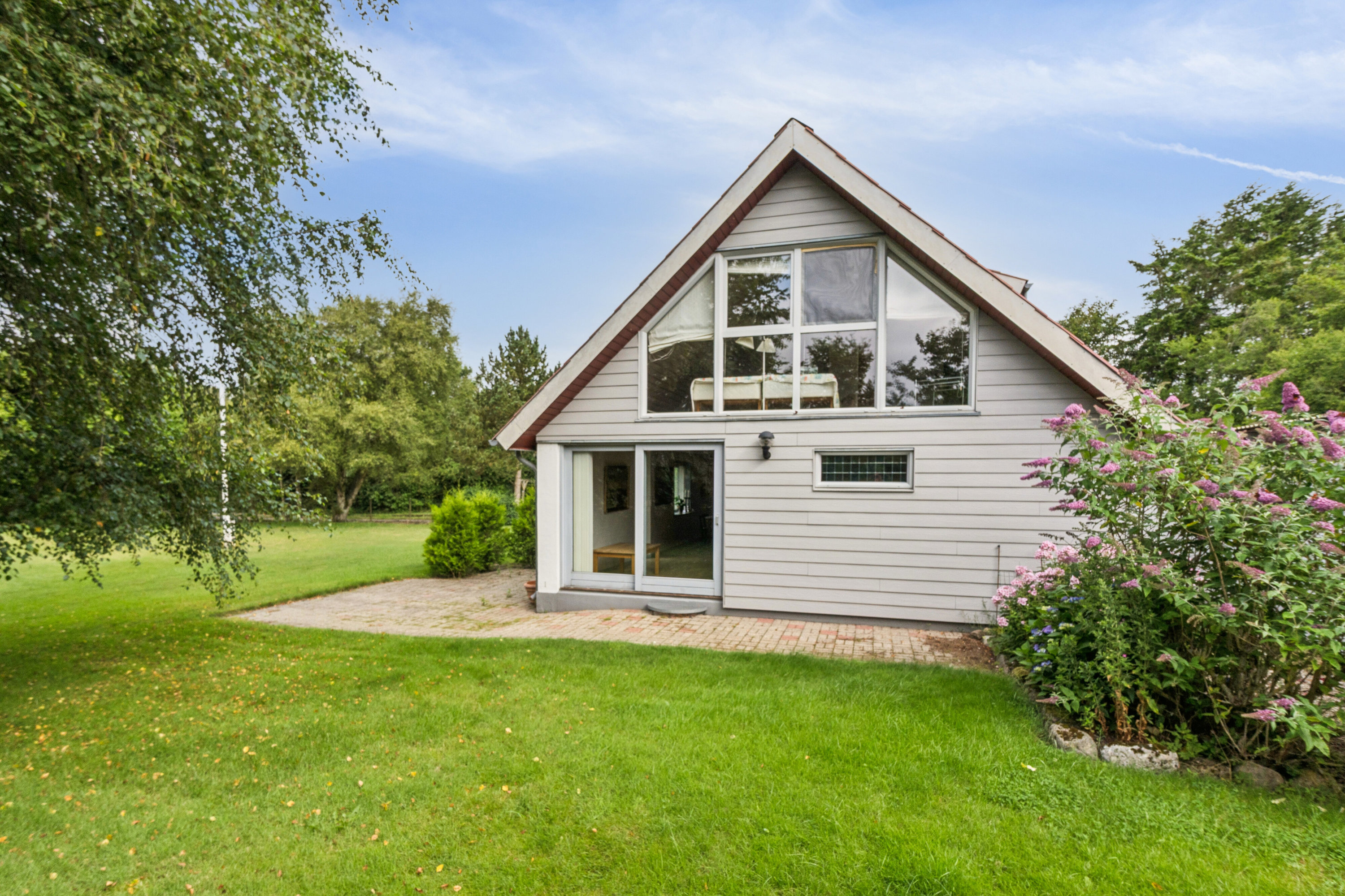 Fremhævet set fra haven billede i fuldskærmstilstand. Billede af Tømmerbyvej 85, Tømmerby, 7741 Frøstrup