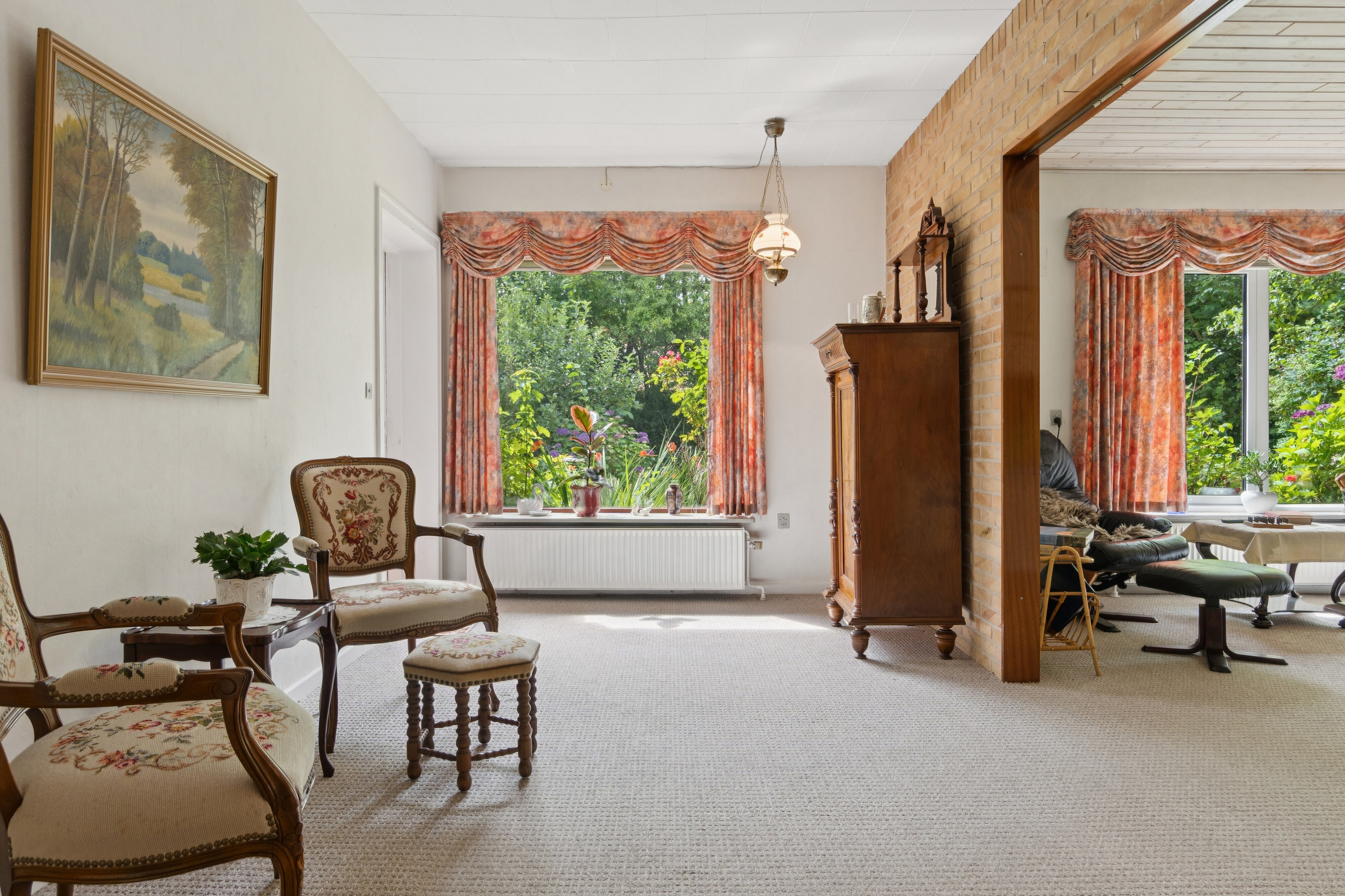 Fremhævet stue billede i fuldskærmstilstand. Billede af Trombakken 4, 7752 Snedsted