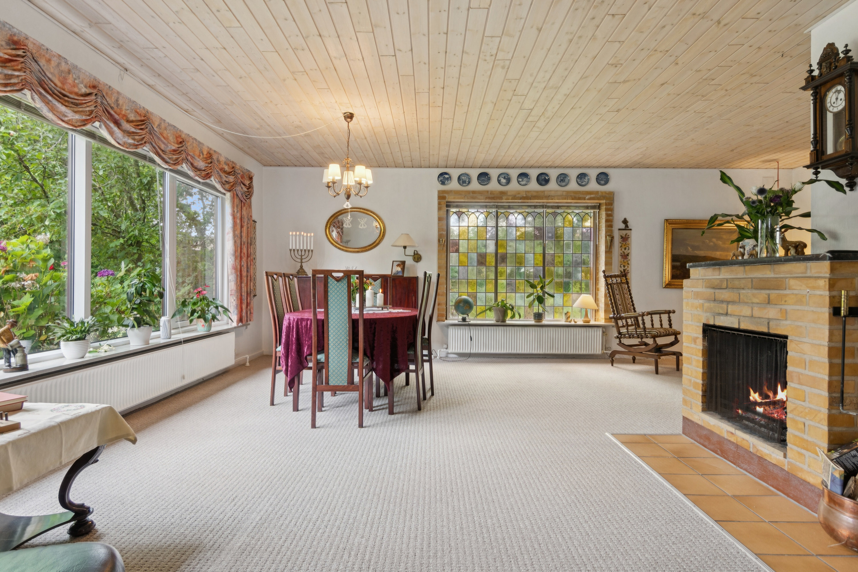 Fremhævet spisestue billede i fuldskærmstilstand. Billede af Trombakken 4, 7752 Snedsted