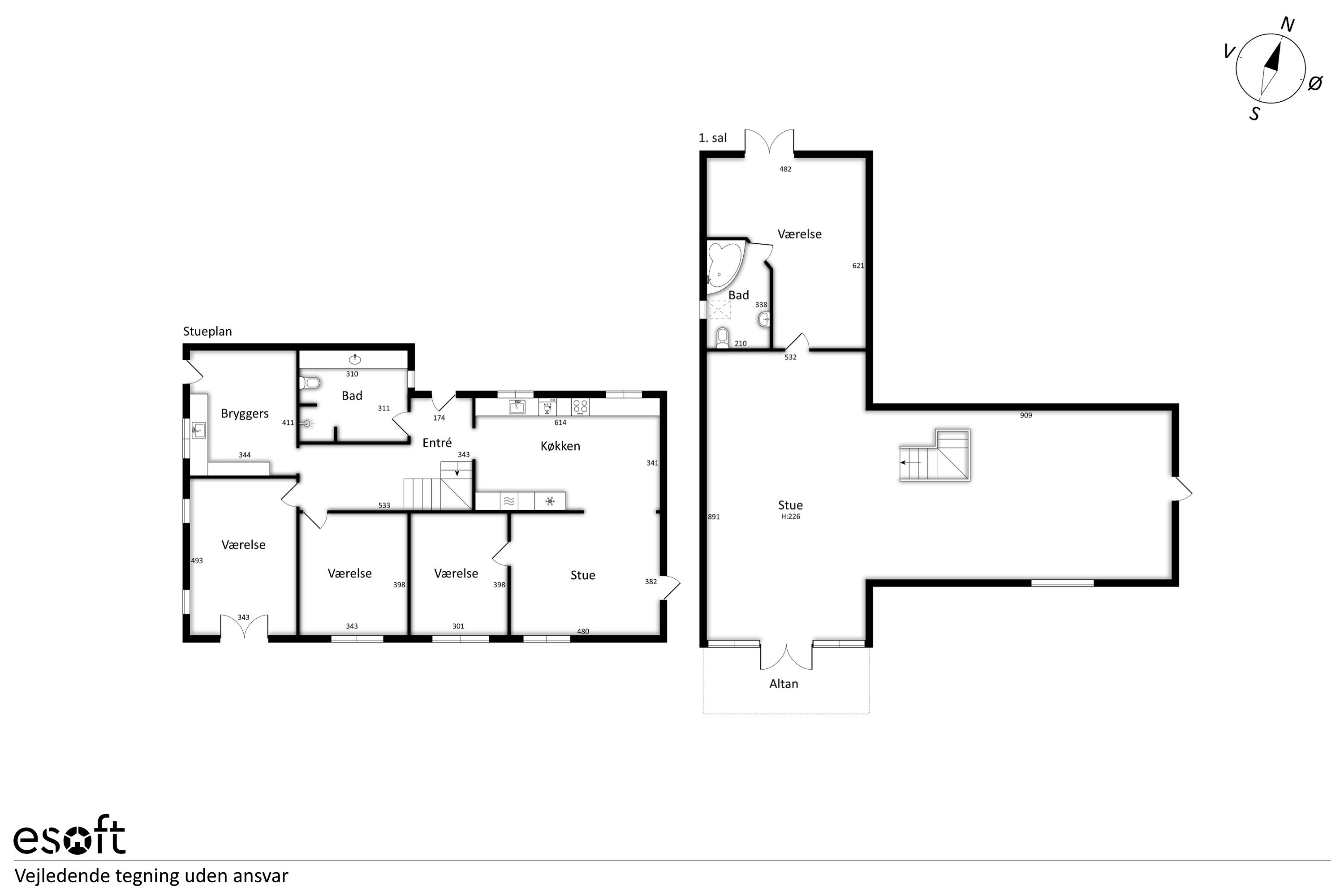 Plantegninger billede af Kirkebakken 12, Sdr Vinge, 8860 Ulstrup
